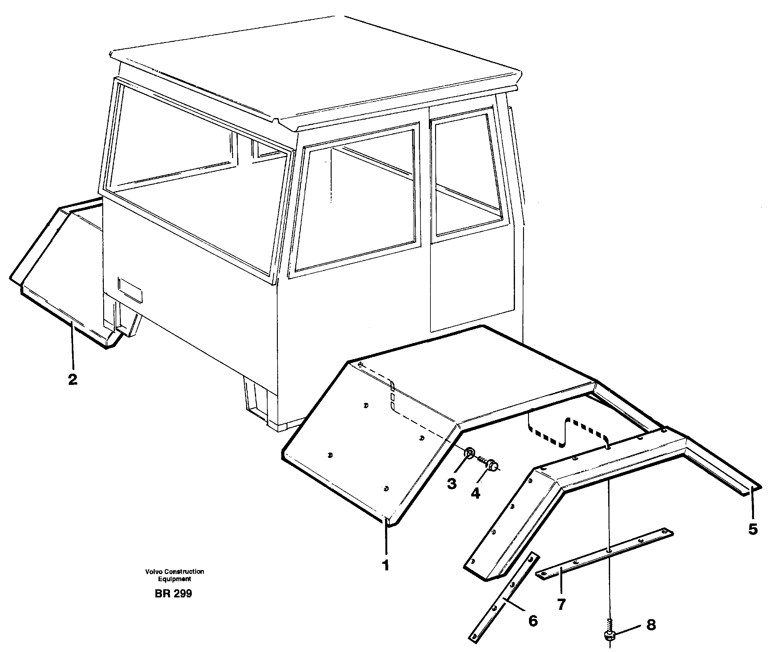 Схема запчастей Volvo A40 - 33586 Front fender A40 SER NO 1201-, SER NO USA 60101-