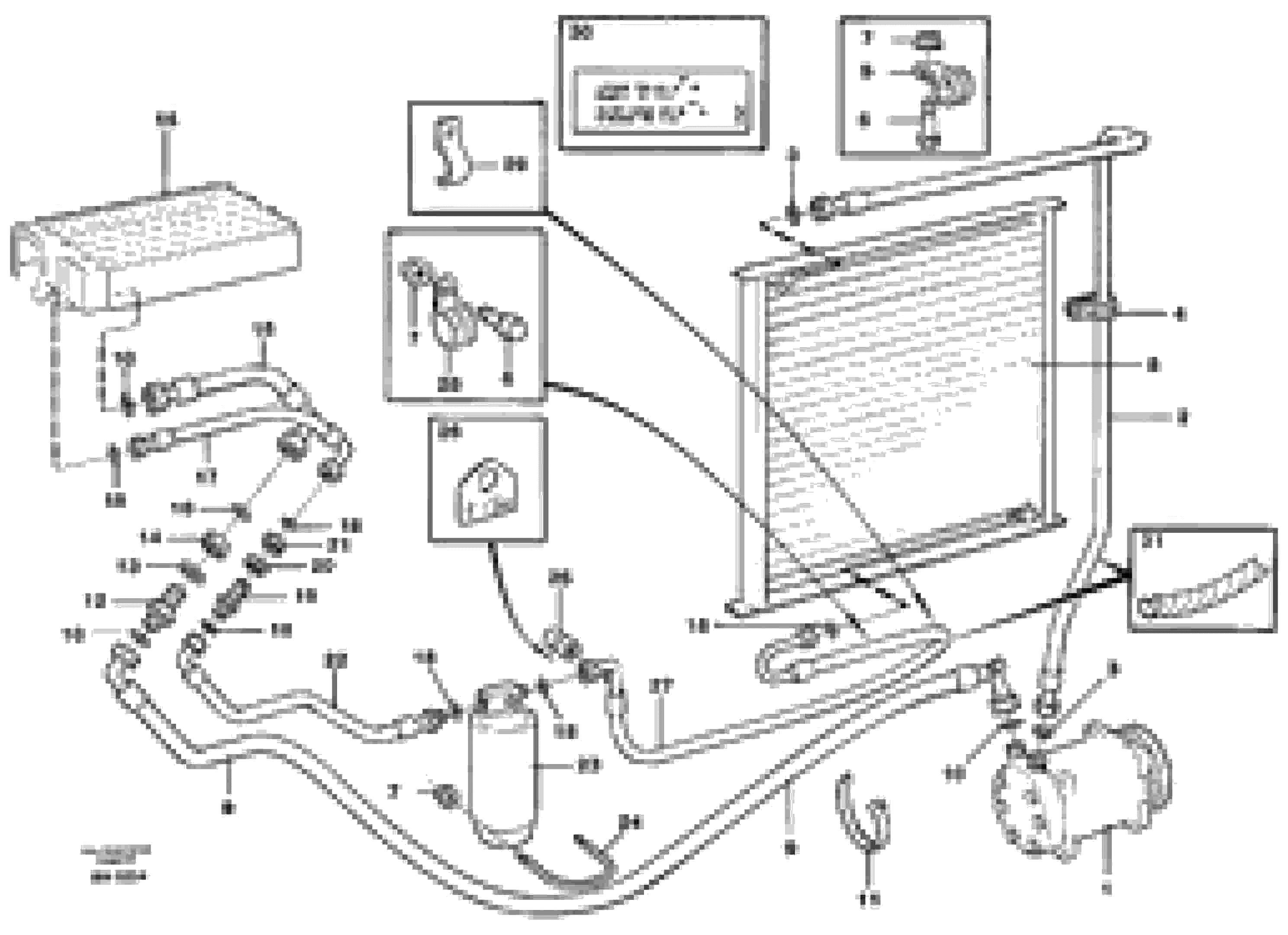 Схема запчастей Volvo A40 - 39875 Air conditioning A40 SER NO 1201-, SER NO USA 60101-