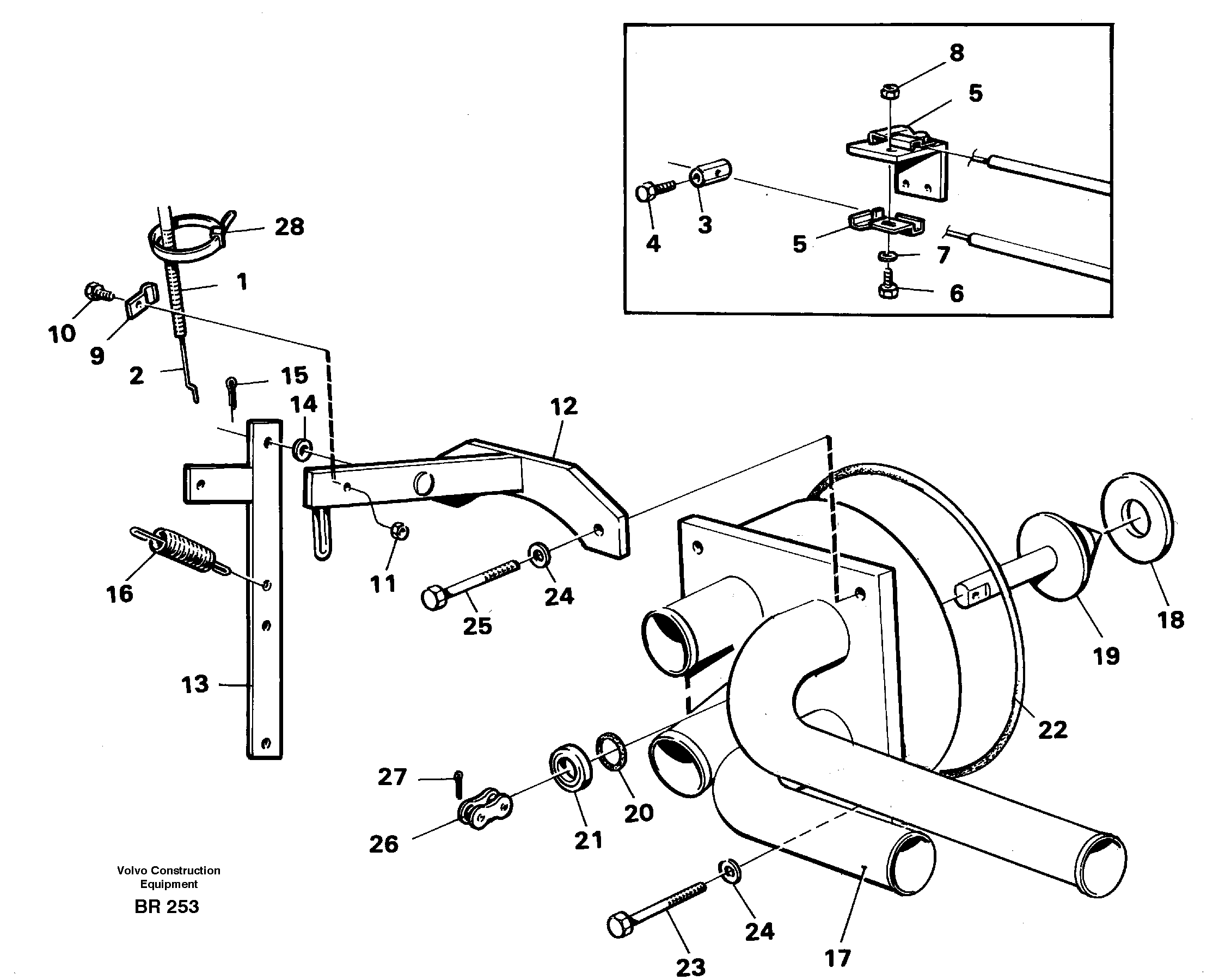 Схема запчастей Volvo A40 - 59242 Shut-off valve A40 SER NO 1201-, SER NO USA 60101-