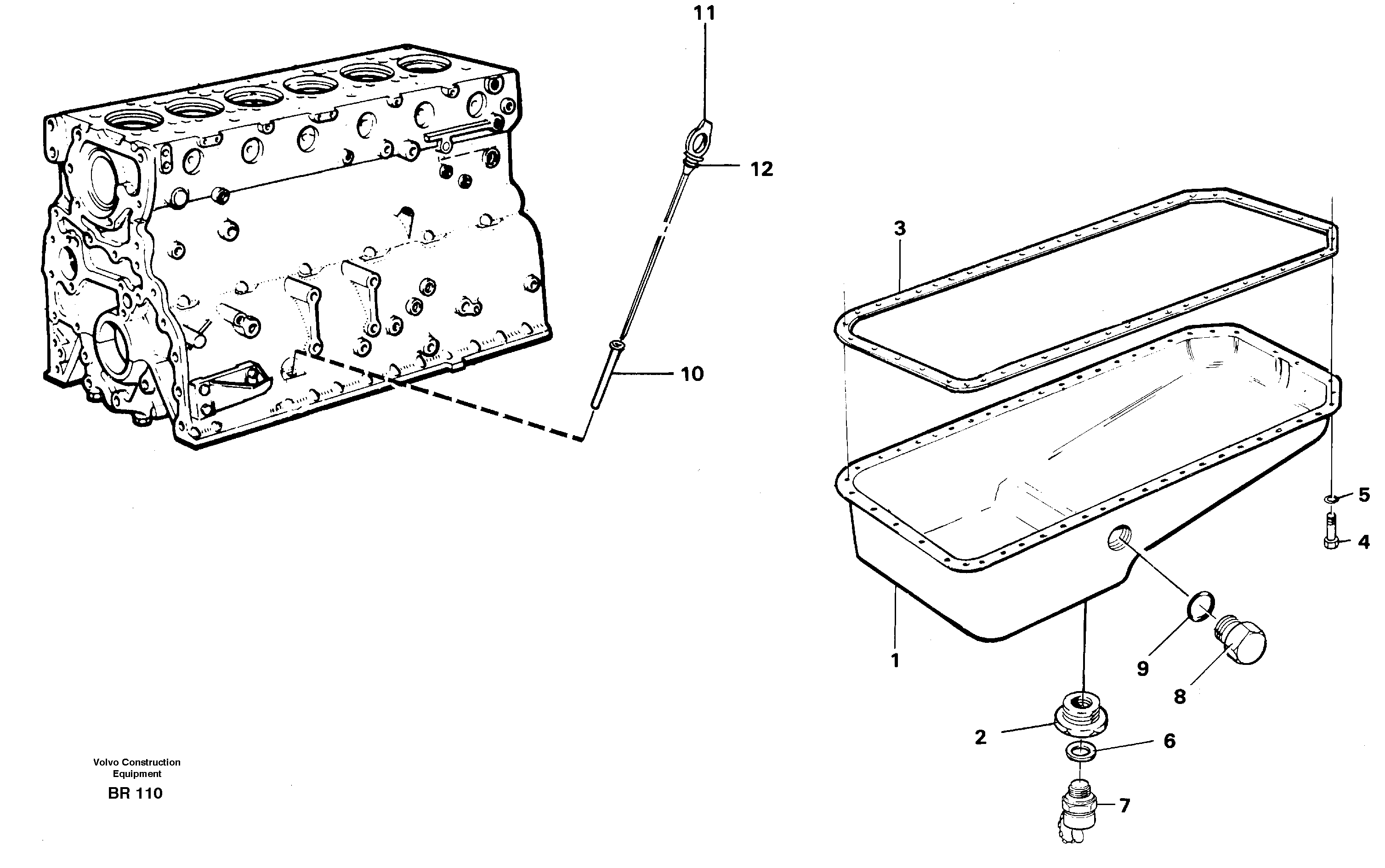 Схема запчастей Volvo A40 - 22631 Oil sump A40 SER NO 1201-, SER NO USA 60101-