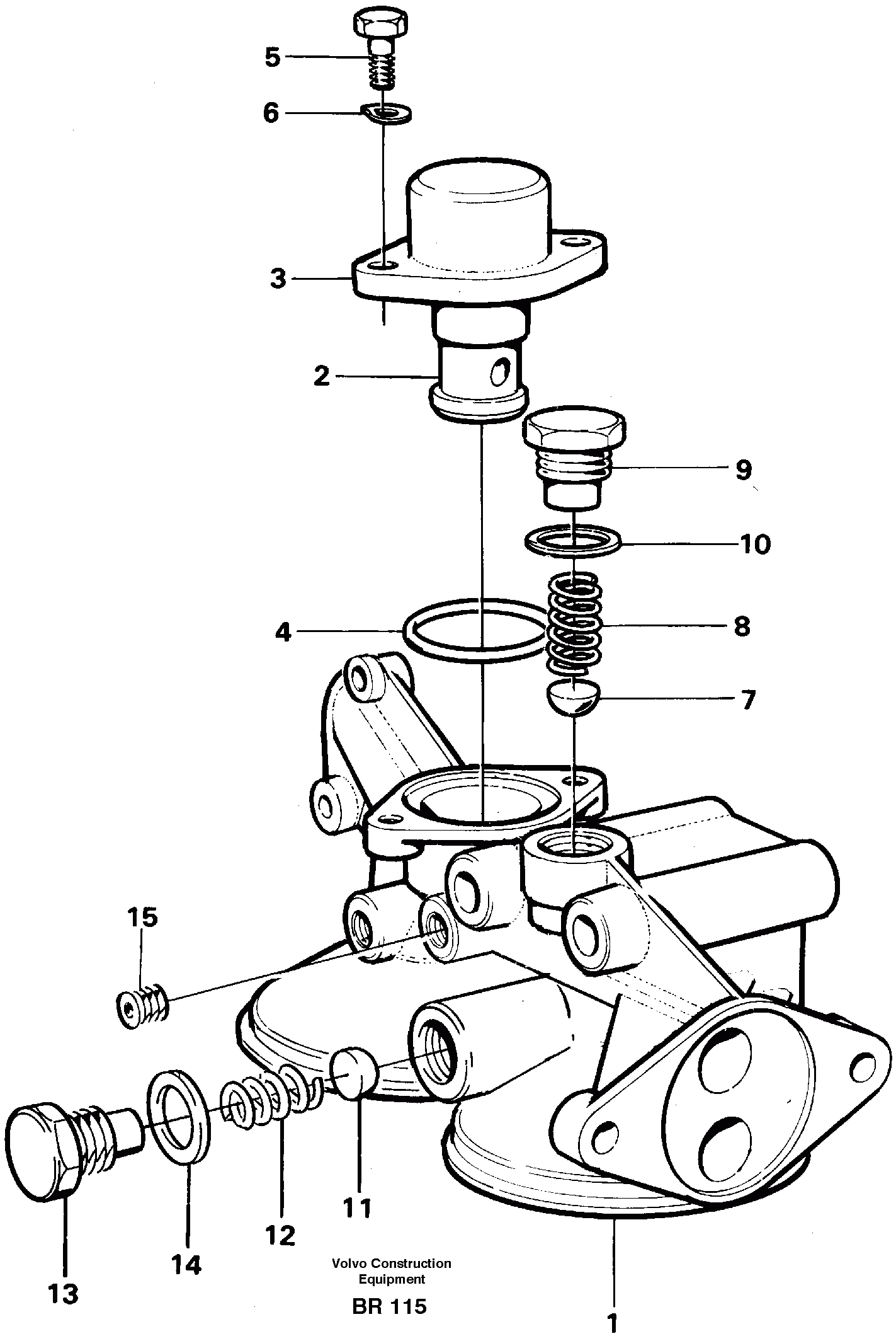 Схема запчастей Volvo A40 - 56975 Oil filter housing A40 SER NO 1201-, SER NO USA 60101-