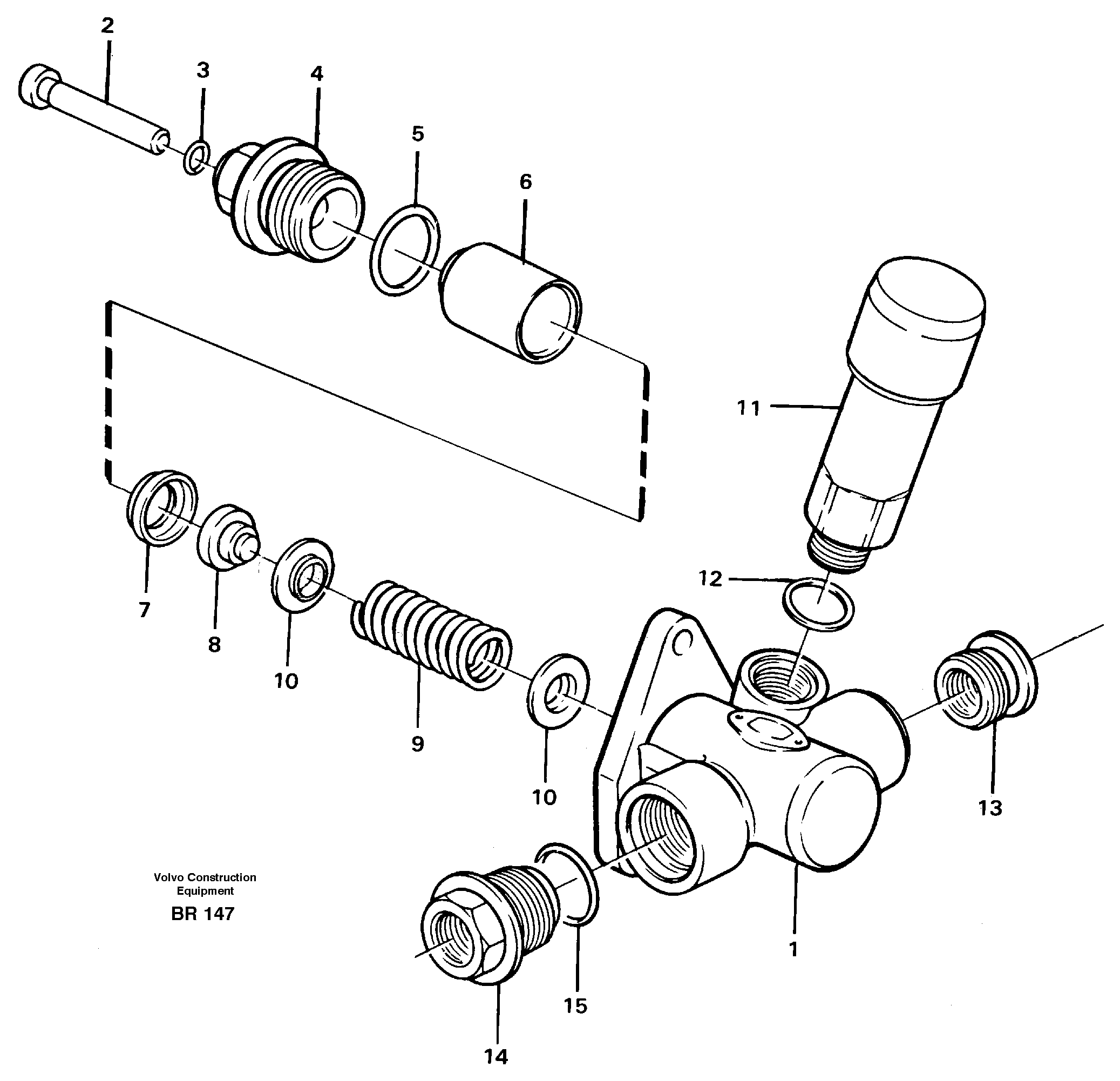 Схема запчастей Volvo A40 - 97706 Feed pump A40 SER NO 1201-, SER NO USA 60101-