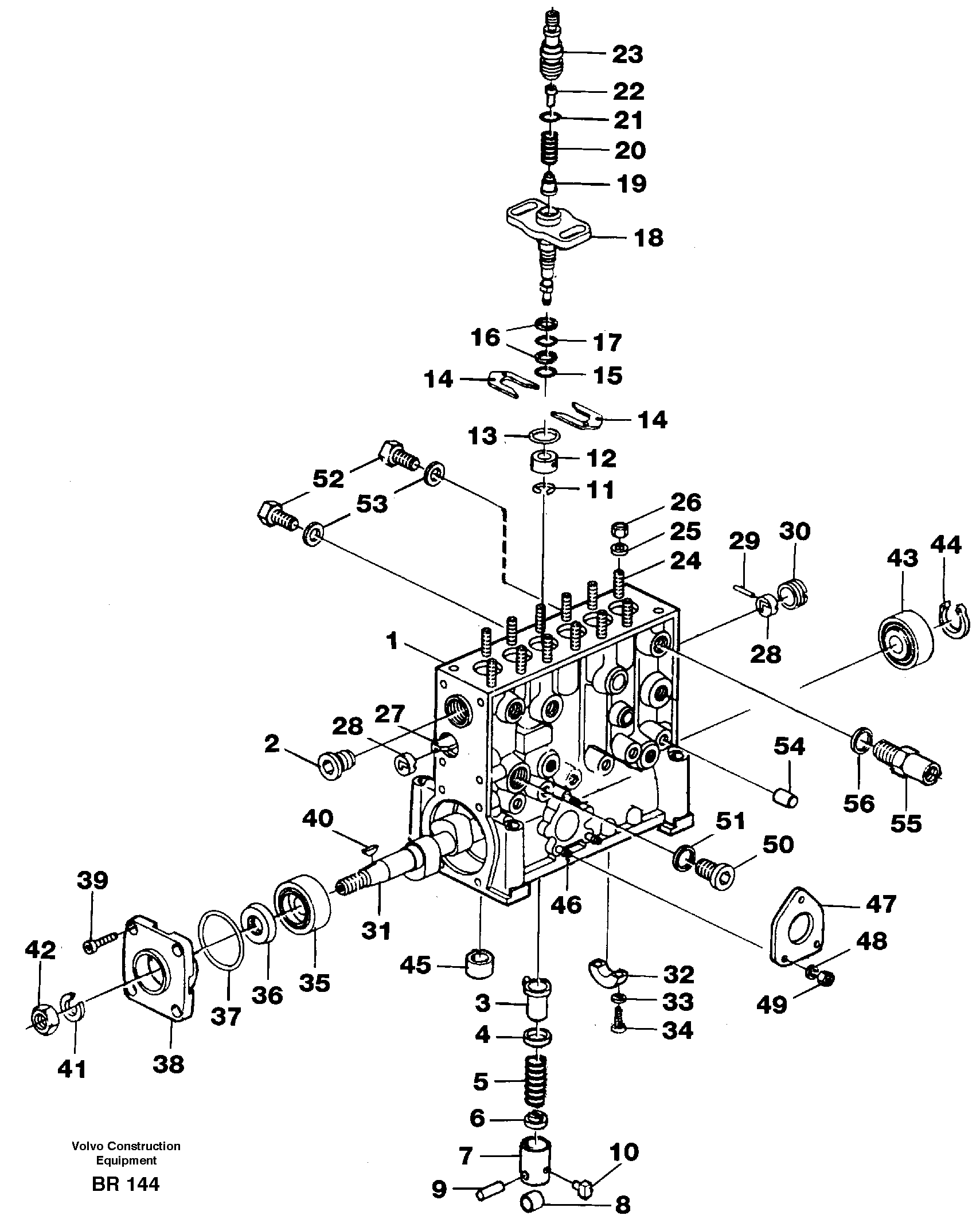 Схема запчастей Volvo A40 - 86566 Насос A40 SER NO 1201-, SER NO USA 60101-