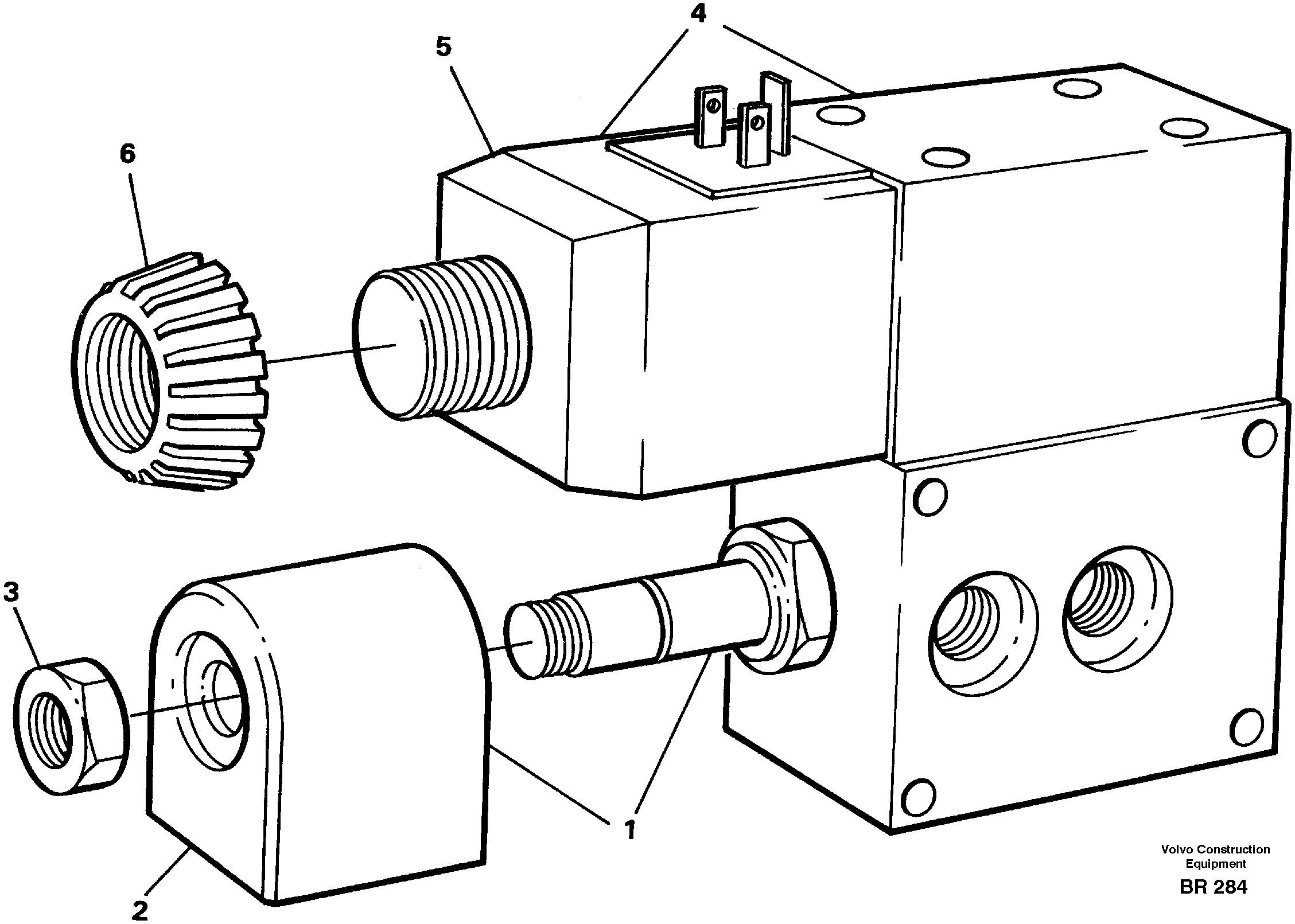 Схема запчастей Volvo A40 - 23749 Valve housing A40 SER NO 1201-, SER NO USA 60101-