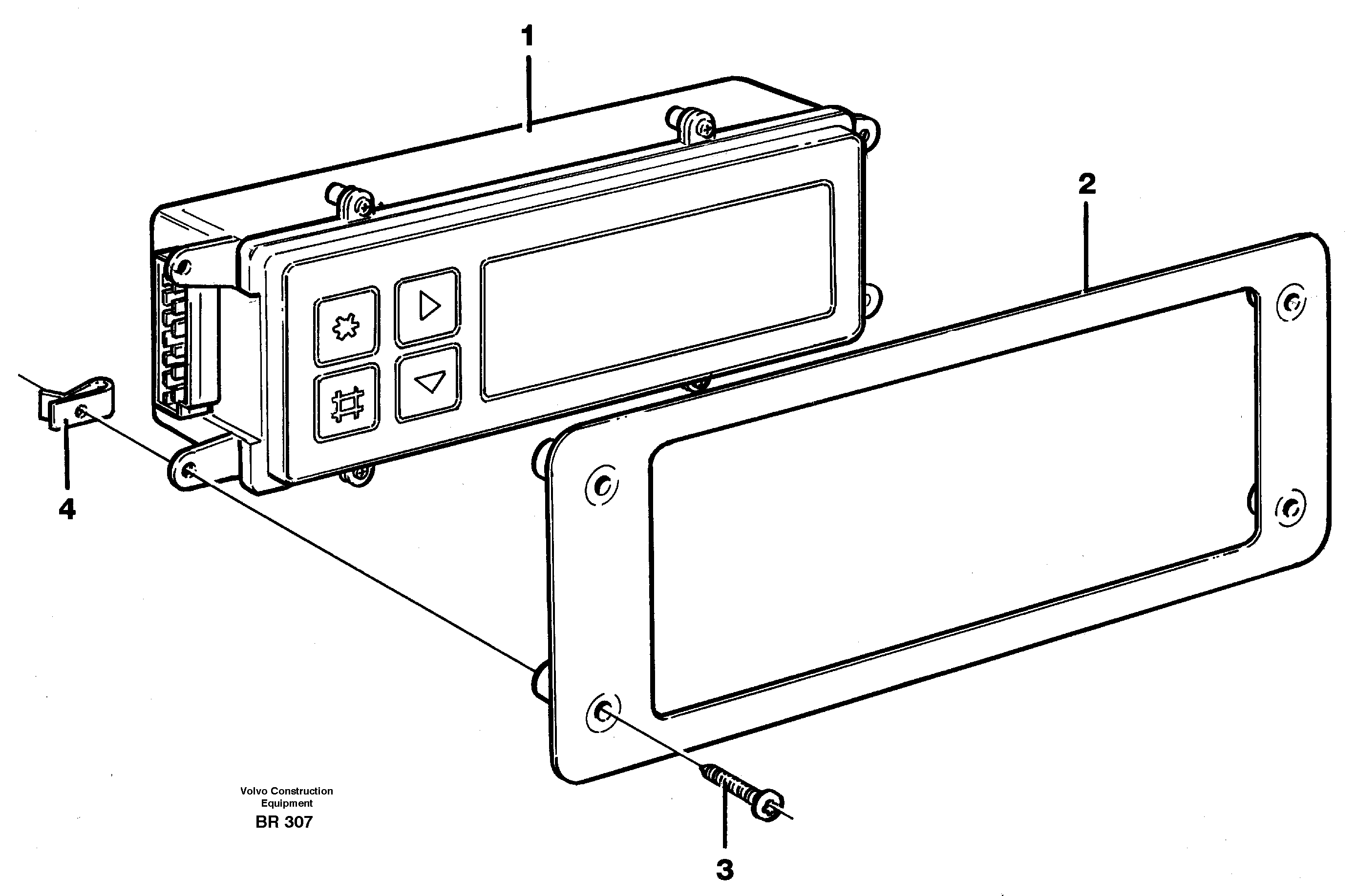 Схема запчастей Volvo A40 - 35230 Display panel A40 SER NO 1201-, SER NO USA 60101-
