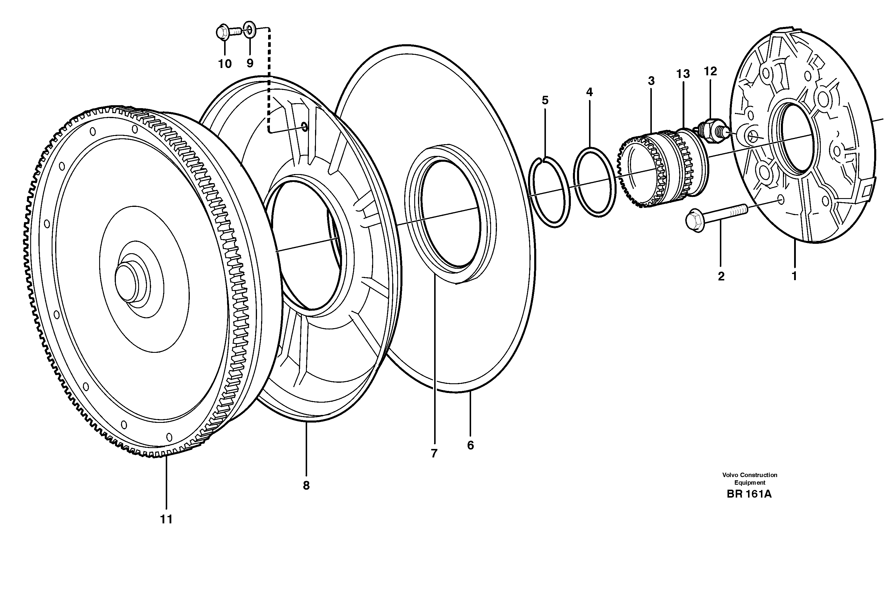 Схема запчастей Volvo A40 - 37841 Torque converter and oil pump A40 SER NO 1201-, SER NO USA 60101-