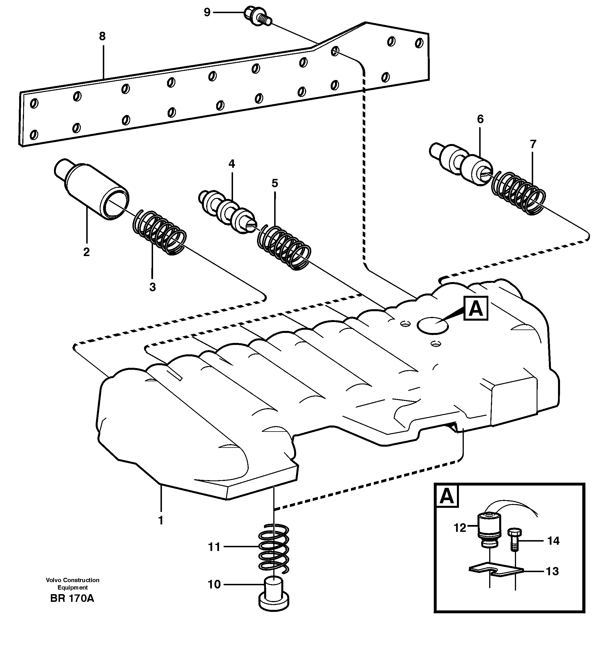 Схема запчастей Volvo A40 - 20392 Modulated valve A40 SER NO 1201-, SER NO USA 60101-