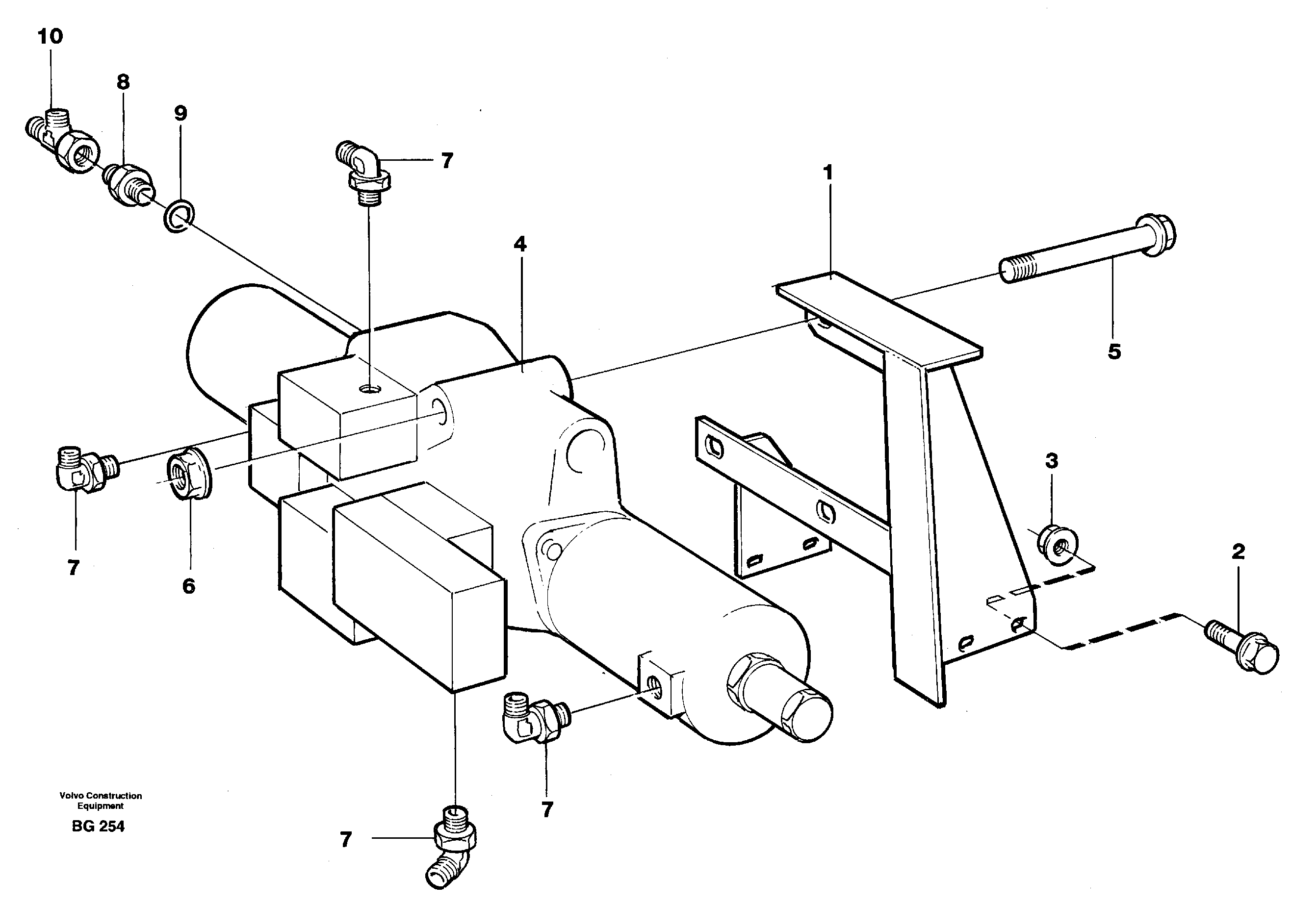 Схема запчастей Volvo A40 - 19870 Tip valve with fitting parts A40 VOLVO BM VOLVO BM A40 SER NO - 1151/- 60026