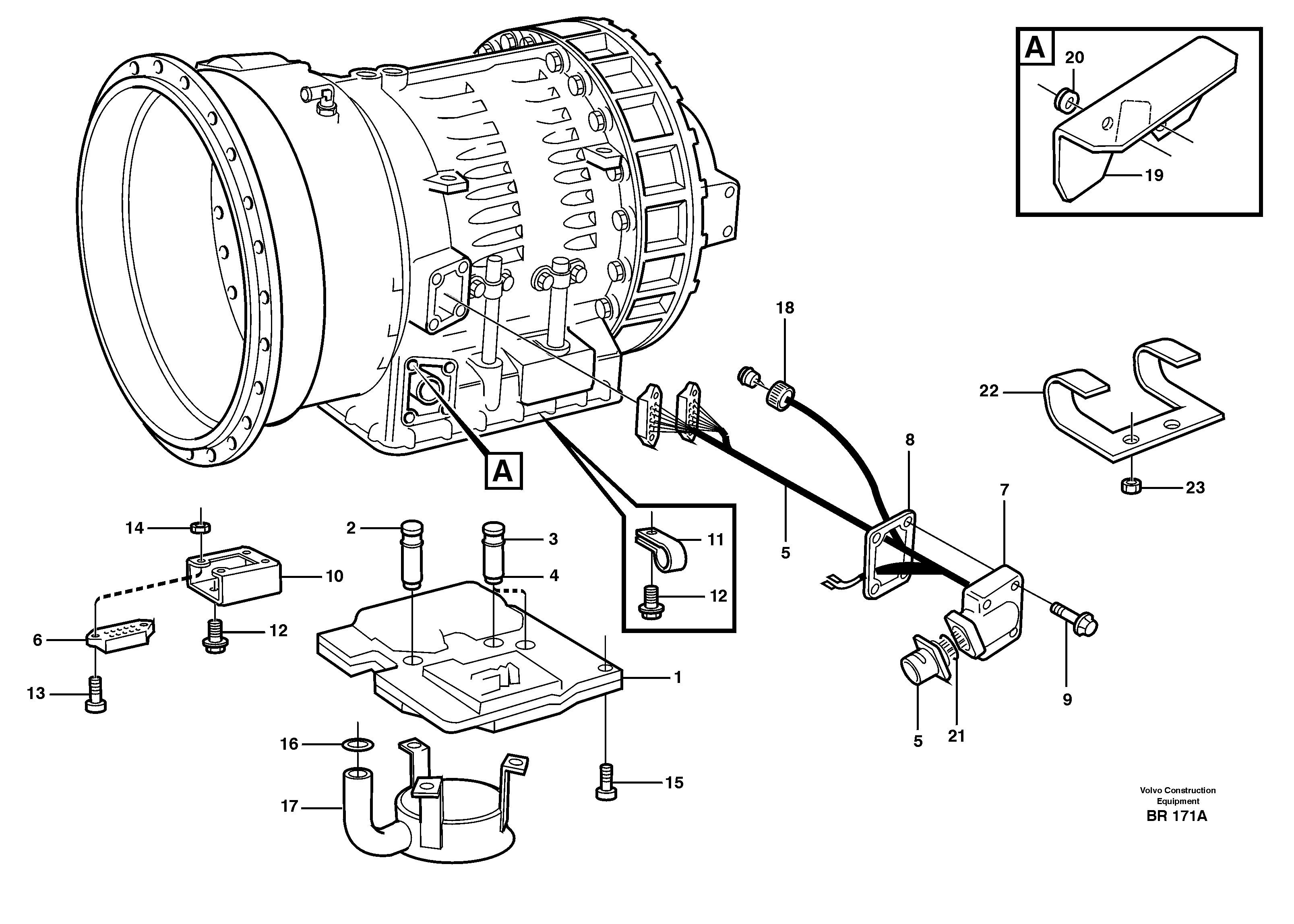 Схема запчастей Volvo A40 - 65657 Control system with fitting parts A40 SER NO 1201-, SER NO USA 60101-
