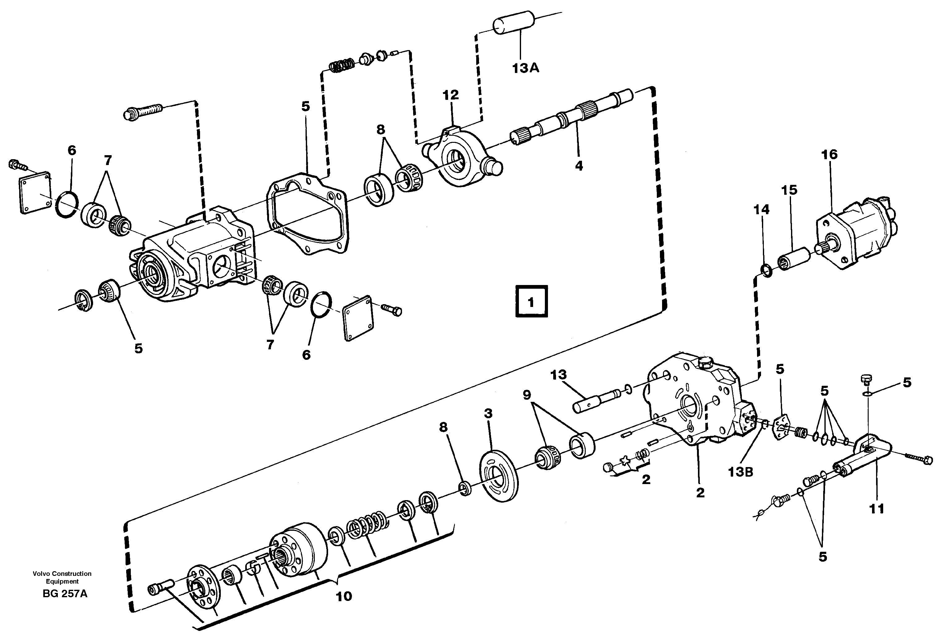Схема запчастей Volvo A40 - 31471 Гидронасос (основной насос) A40 VOLVO BM VOLVO BM A40 SER NO - 1151/- 60026