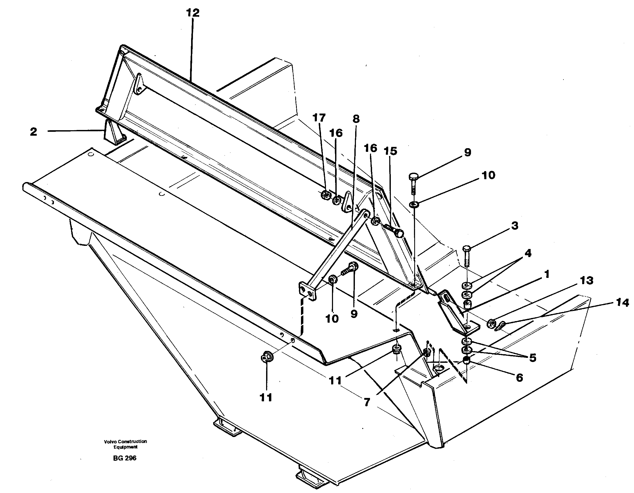 Схема запчастей Volvo A40 - 31474 Extra front spillguard A40 VOLVO BM VOLVO BM A40 SER NO - 1151/- 60026