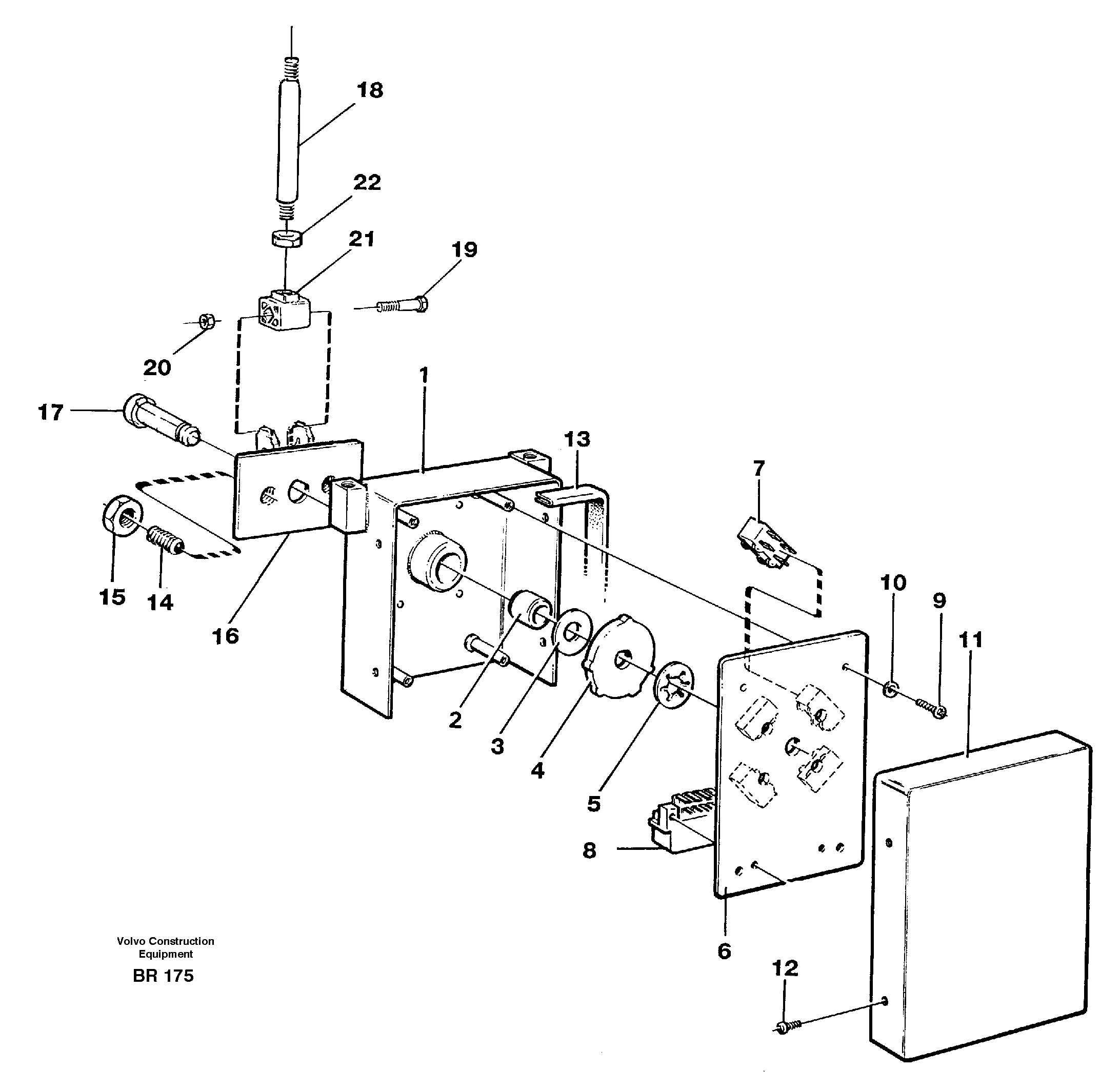 Схема запчастей Volvo A40 - 90501 Gear selector A40 SER NO 1201-, SER NO USA 60101-