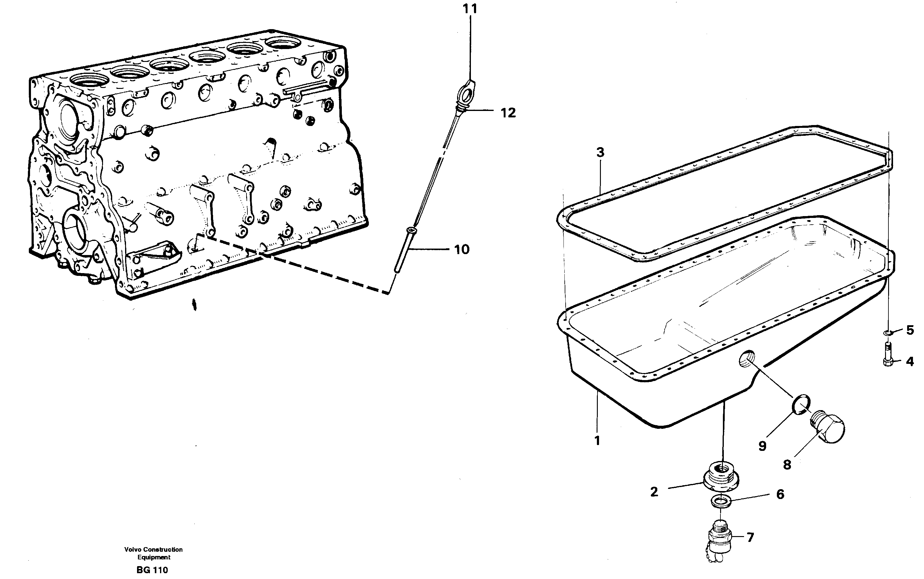 Схема запчастей Volvo A40 - 21309 Oil sump A40 VOLVO BM VOLVO BM A40 SER NO - 1151/- 60026