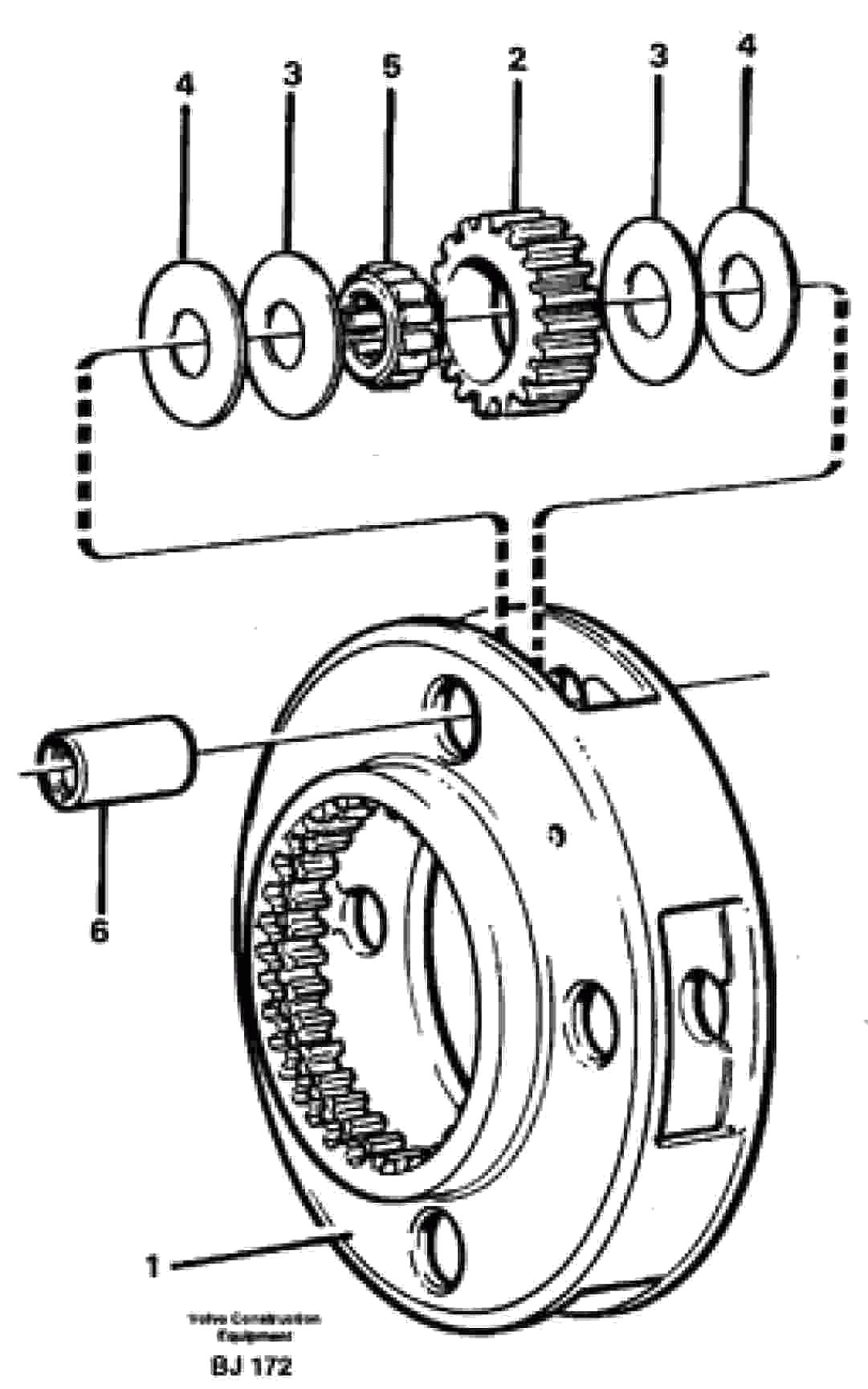 Схема запчастей Volvo A30C - 99425 Planet kit, stage 1 A30C VOLVO BM VOLVO BM A30C SER NO - 2320/- 2275, USA