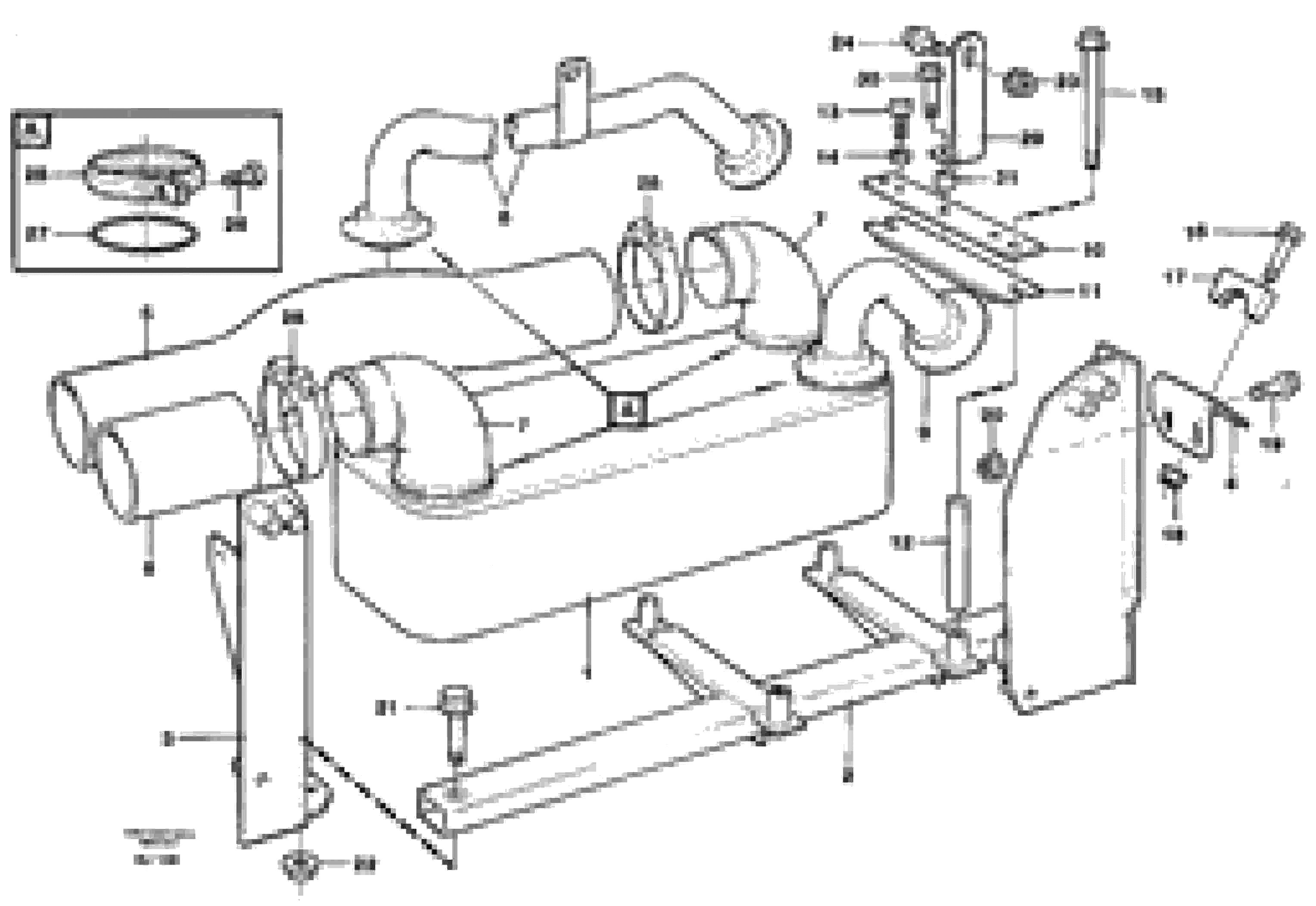 Схема запчастей Volvo A30C - 88167 Heat exchanger A30C VOLVO BM VOLVO BM A30C SER NO - 2320/- 2275, USA