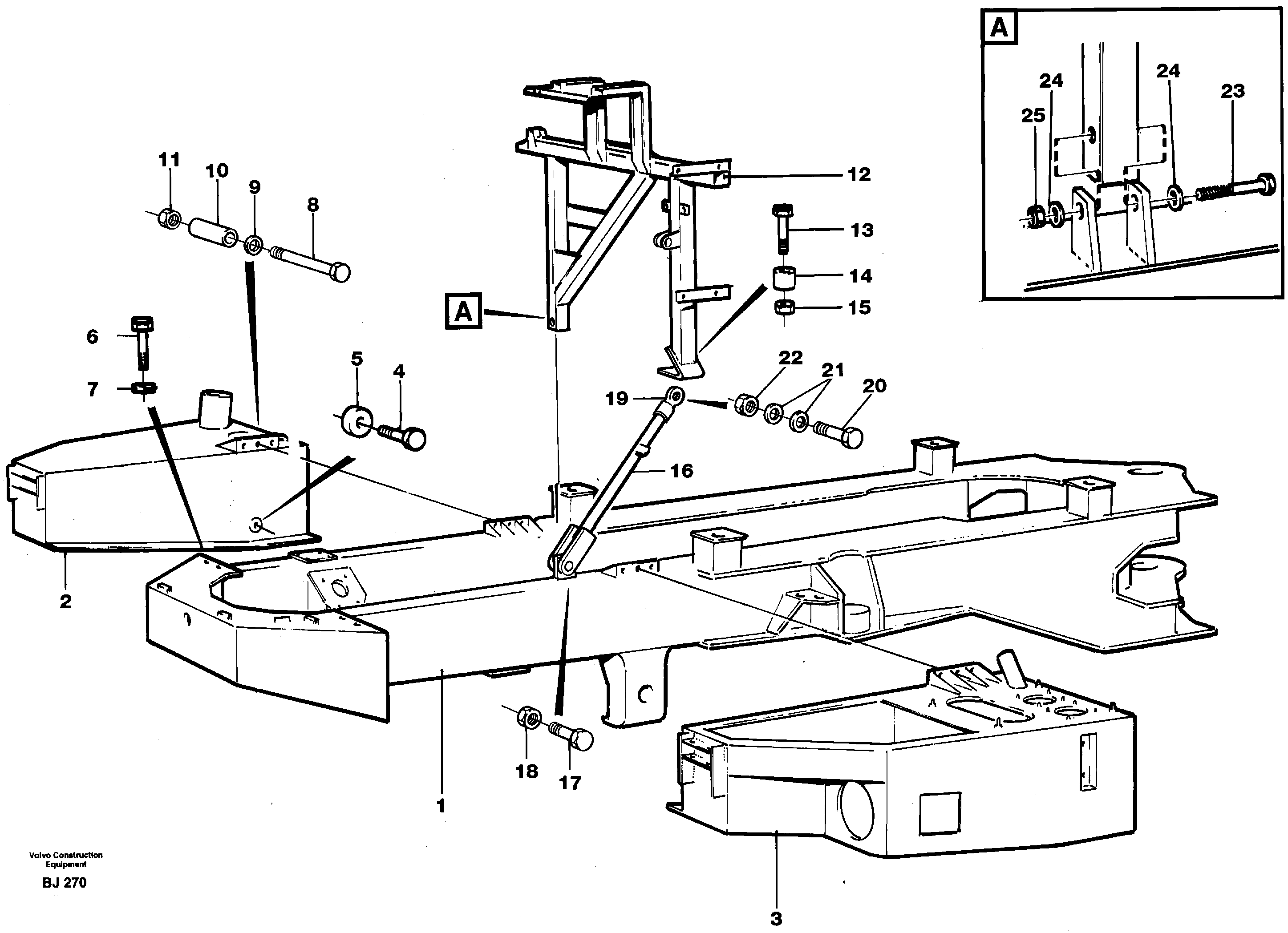 Схема запчастей Volvo A30C - 21931 Frame, Front A30C VOLVO BM VOLVO BM A30C SER NO - 2320/- 2275, USA