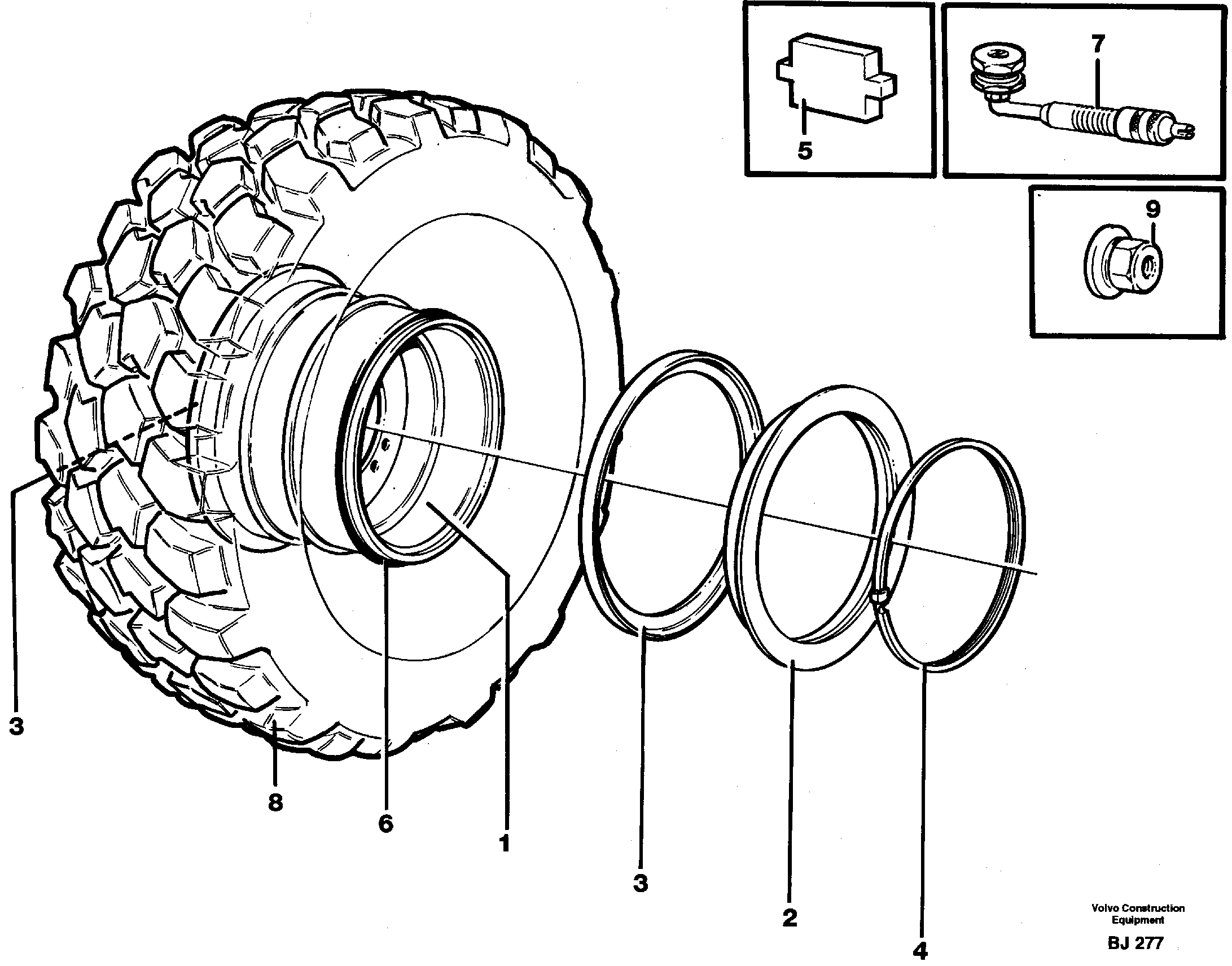 Схема запчастей Volvo A30C - 98603 Wheel A30C VOLVO BM VOLVO BM A30C SER NO - 2320/- 2275, USA