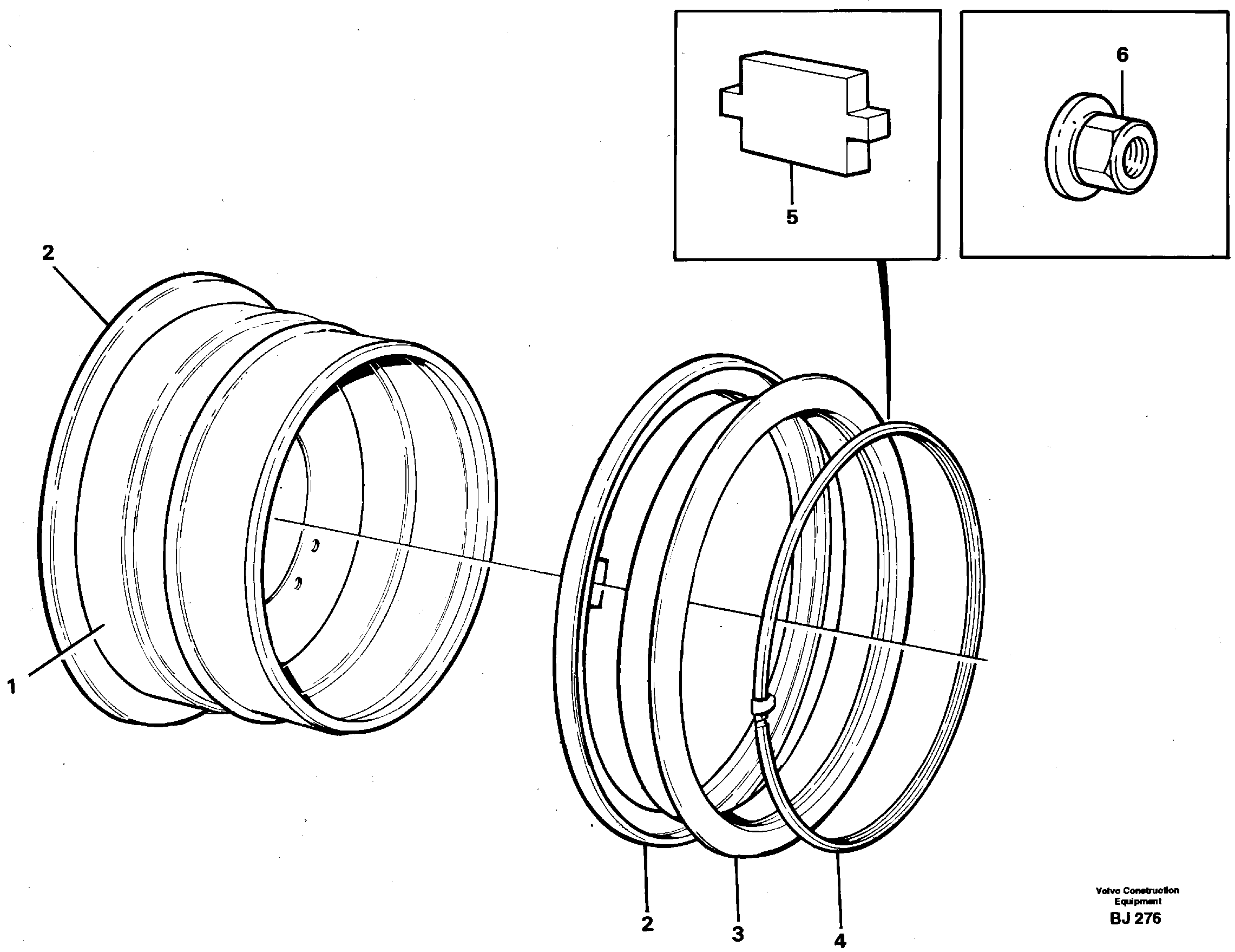 Схема запчастей Volvo A30C - 99553 Rim A30C VOLVO BM VOLVO BM A30C SER NO - 2320/- 2275, USA