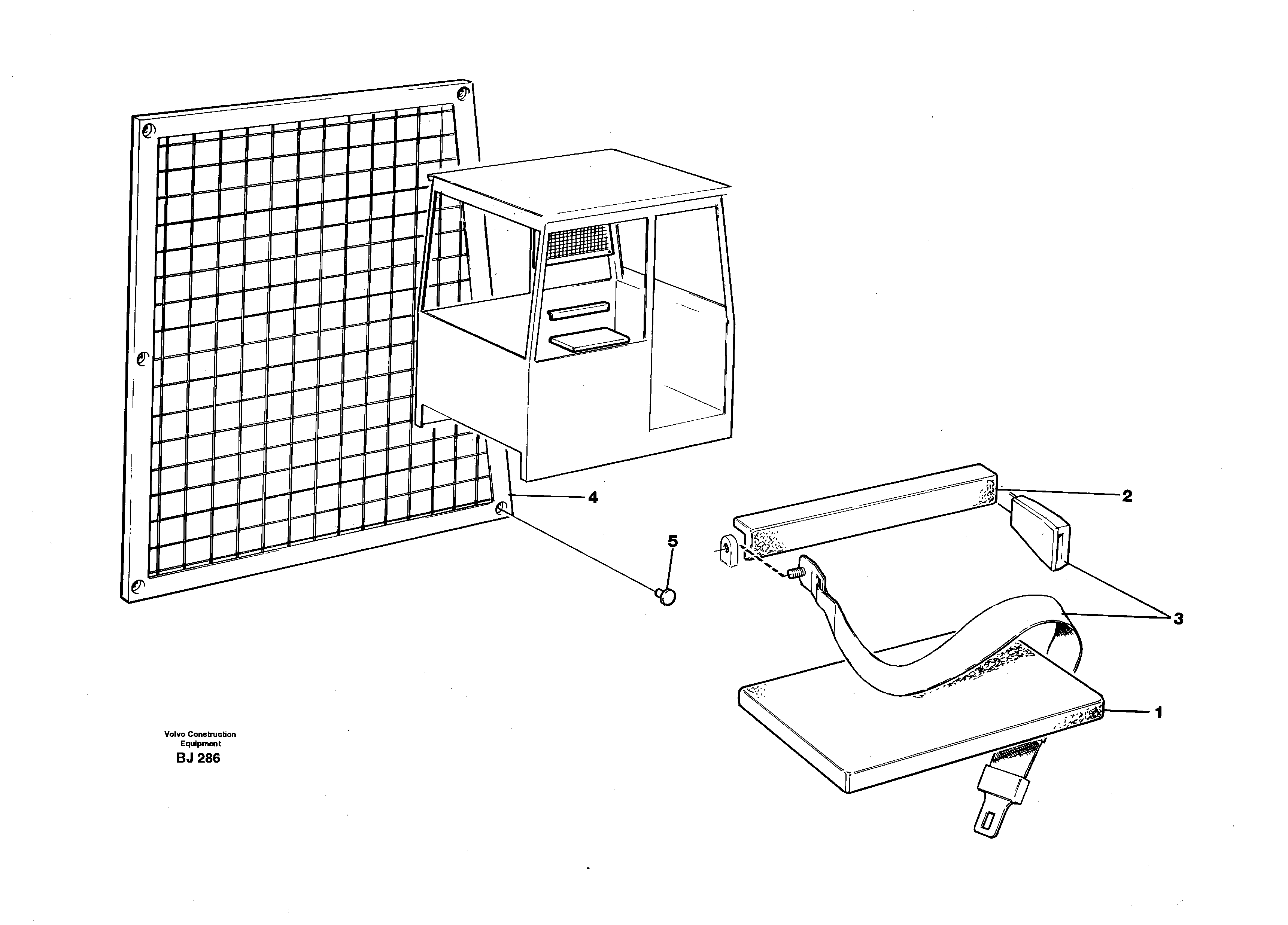 Схема запчастей Volvo A30C - 18570 Instructors seat, USA A30C VOLVO BM VOLVO BM A30C SER NO - 2320/- 2275, USA