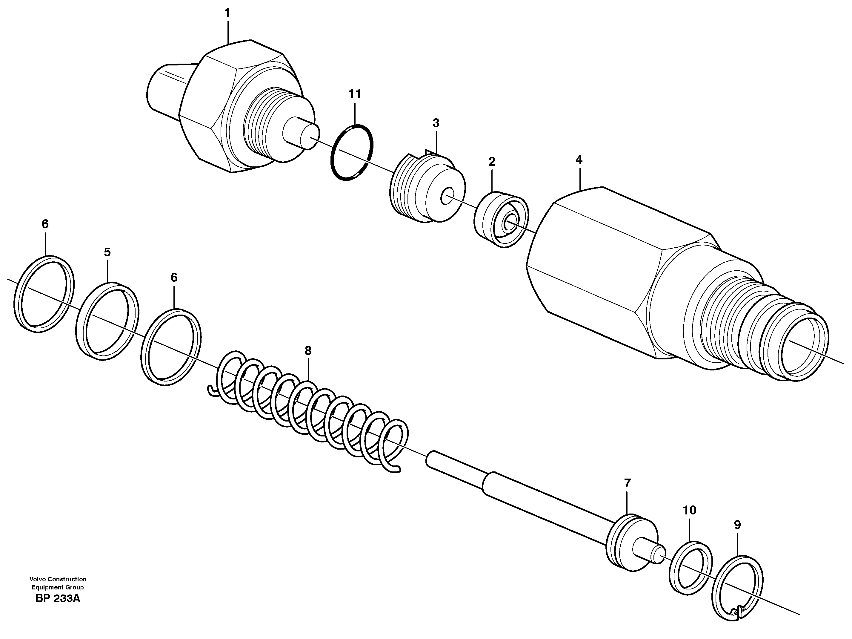 Схема запчастей Volvo A30C - 34882 Pressure sensor A30C