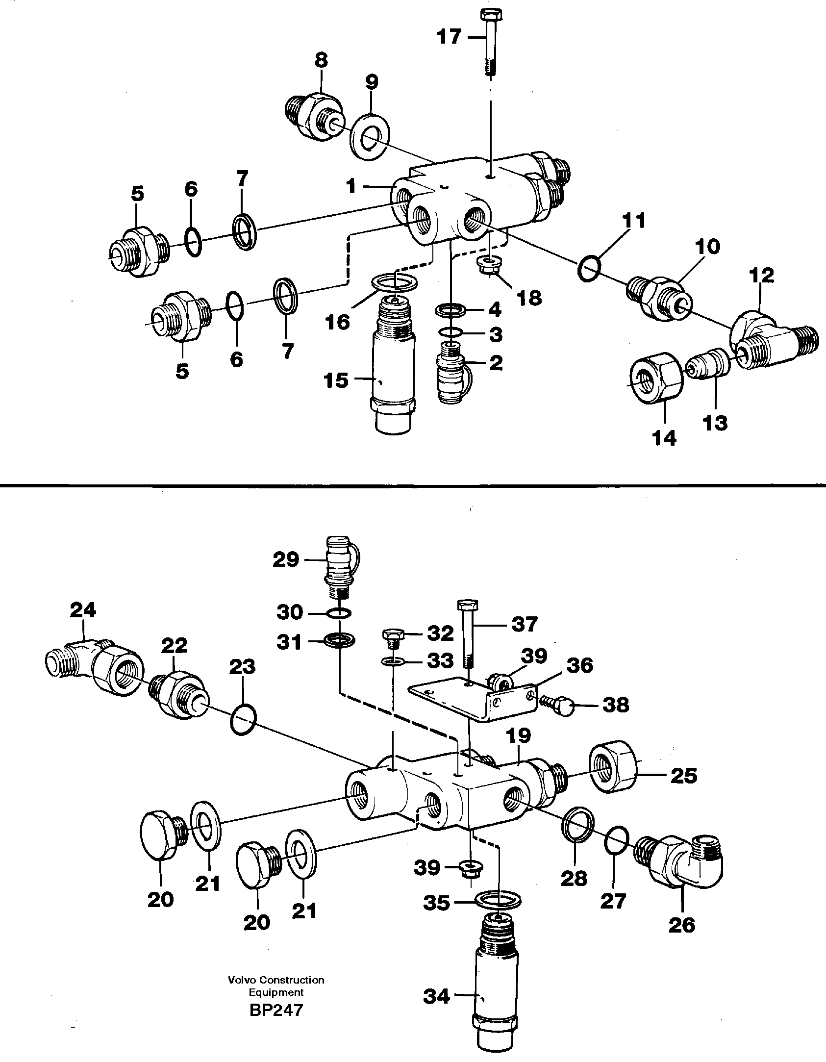 Схема запчастей Volvo A30C - 92926 Check valve with fitting parts A30C