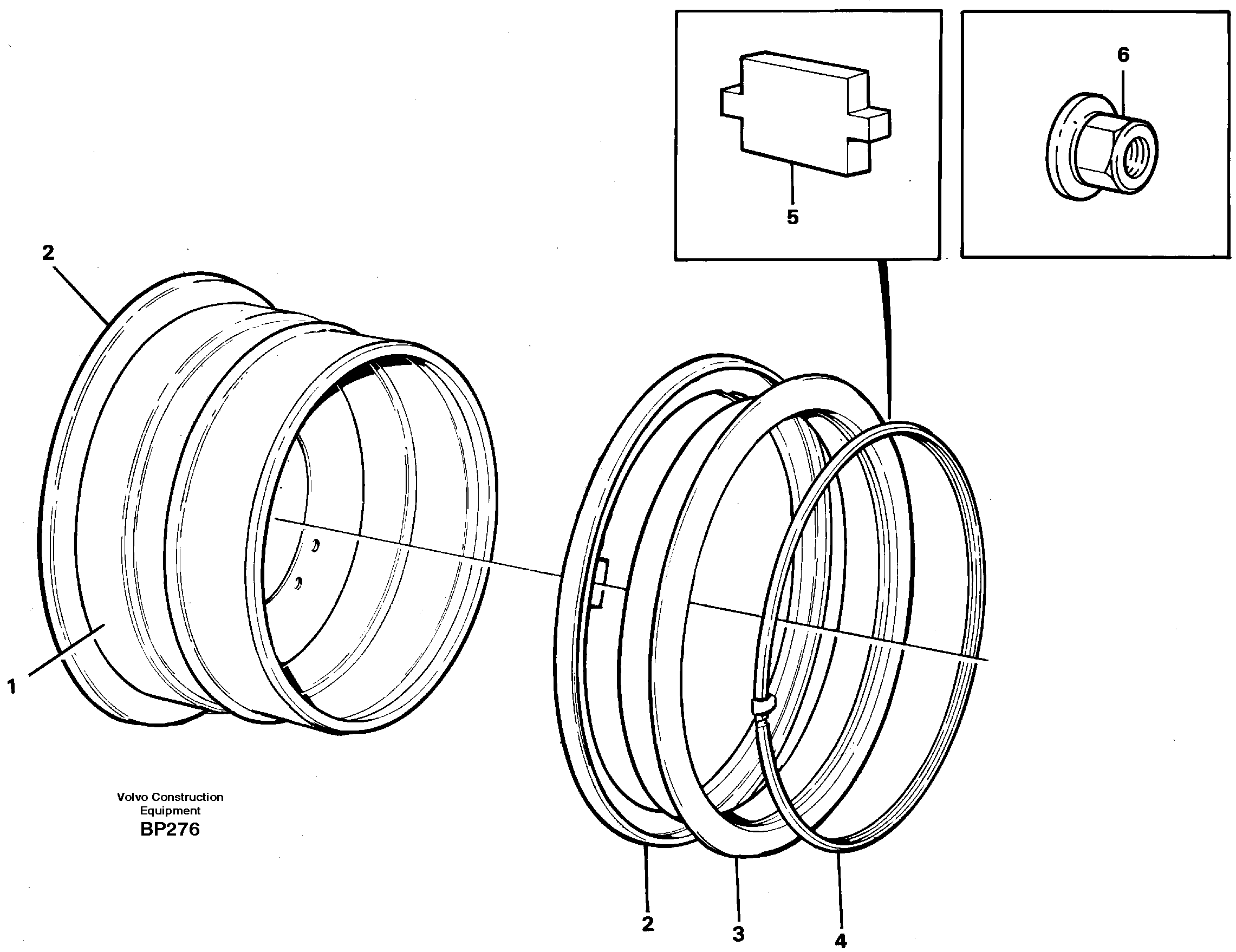 Схема запчастей Volvo A30C - 96981 Rim A30C