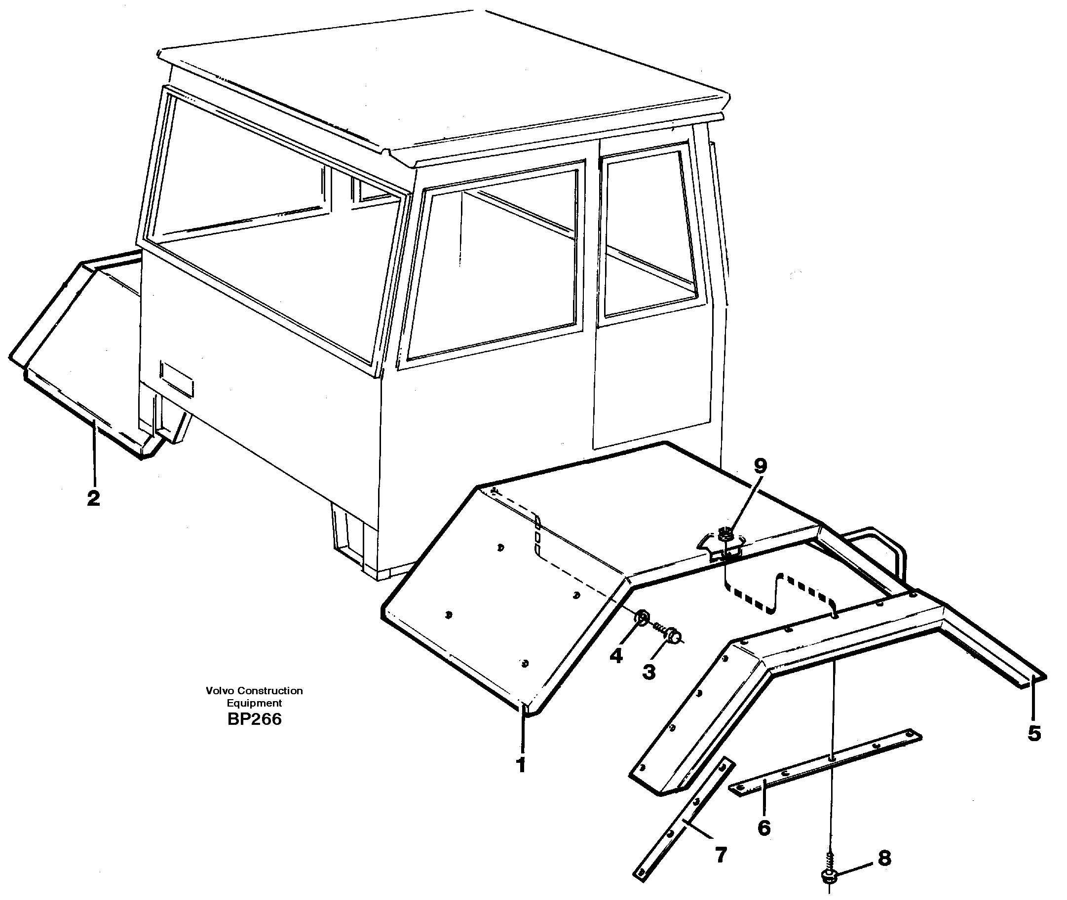 Схема запчастей Volvo A30C - 81884 Front fender A30C