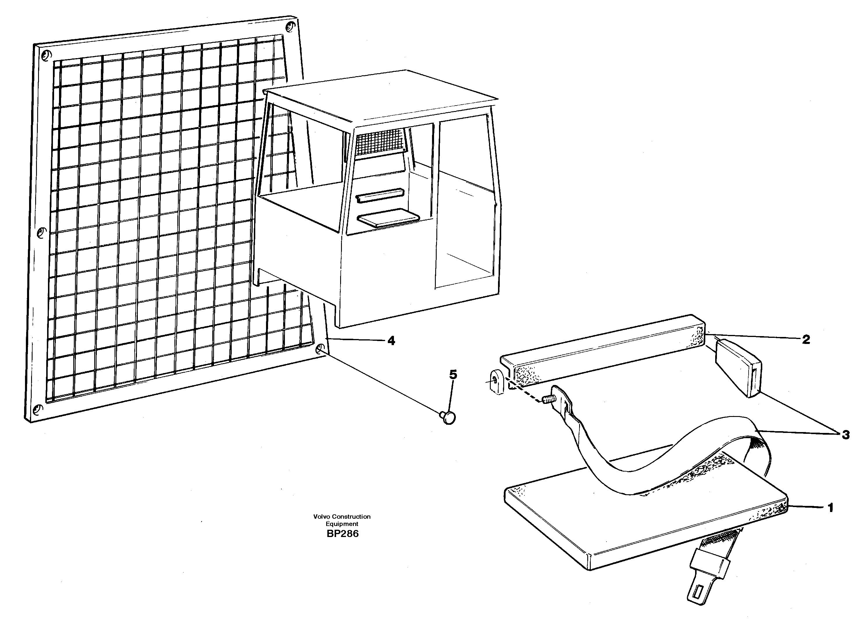 Схема запчастей Volvo A30C - 29497 Instructors seat, USA A30C