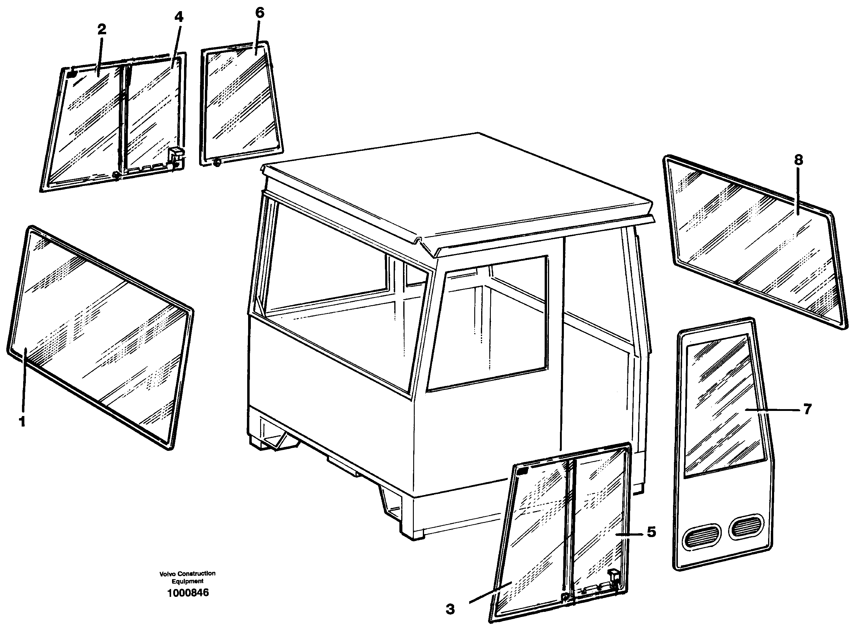 Схема запчастей Volvo A30C - 36069 Interior equipment, cab A30C