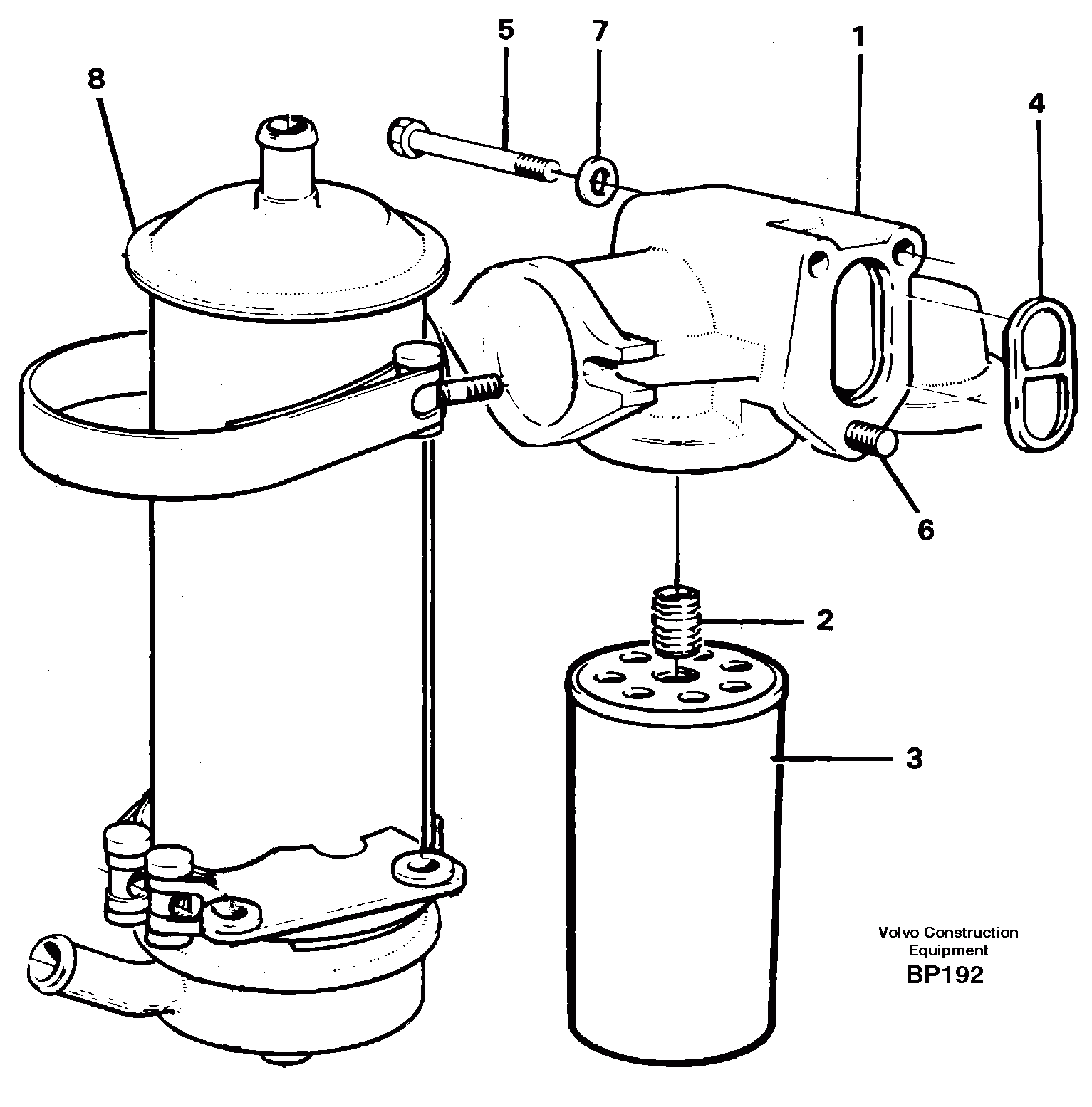 Схема запчастей Volvo A30C - 15338 Фильтр масляный A30C
