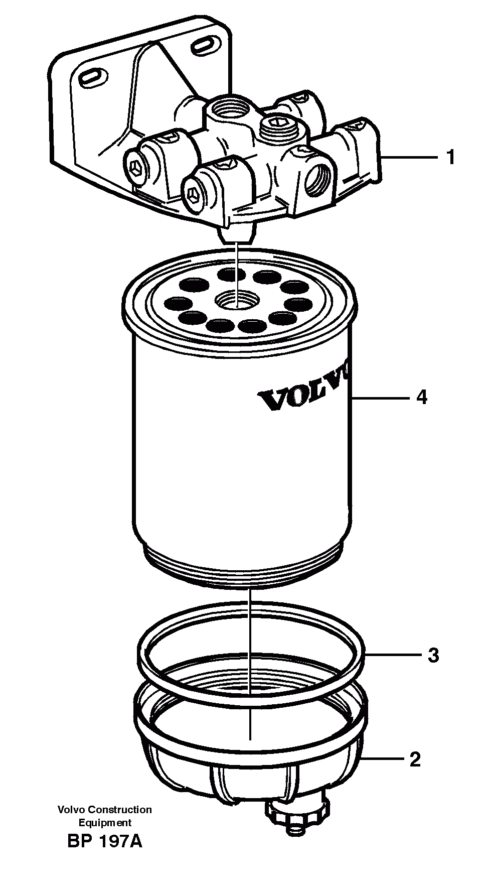 Схема запчастей Volvo A30C - 29391 Сепаратор влагоотделителя A30C