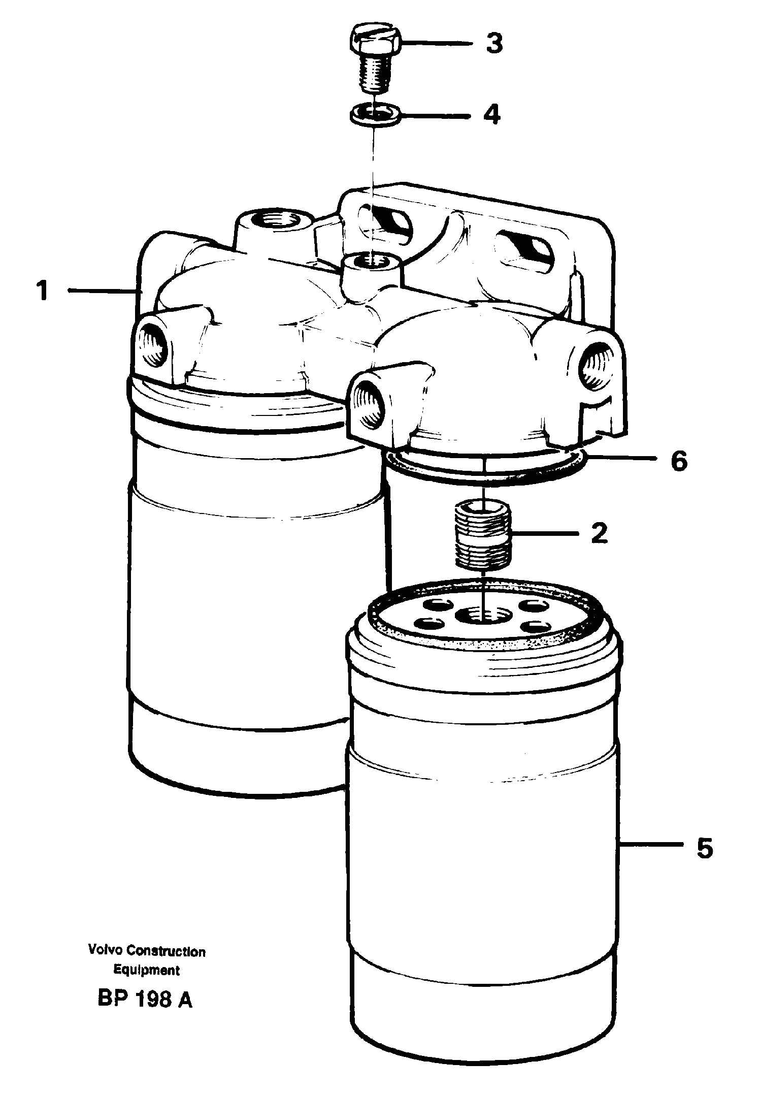 Схема запчастей Volvo A30C - 29392 Фильтр топливный A30C