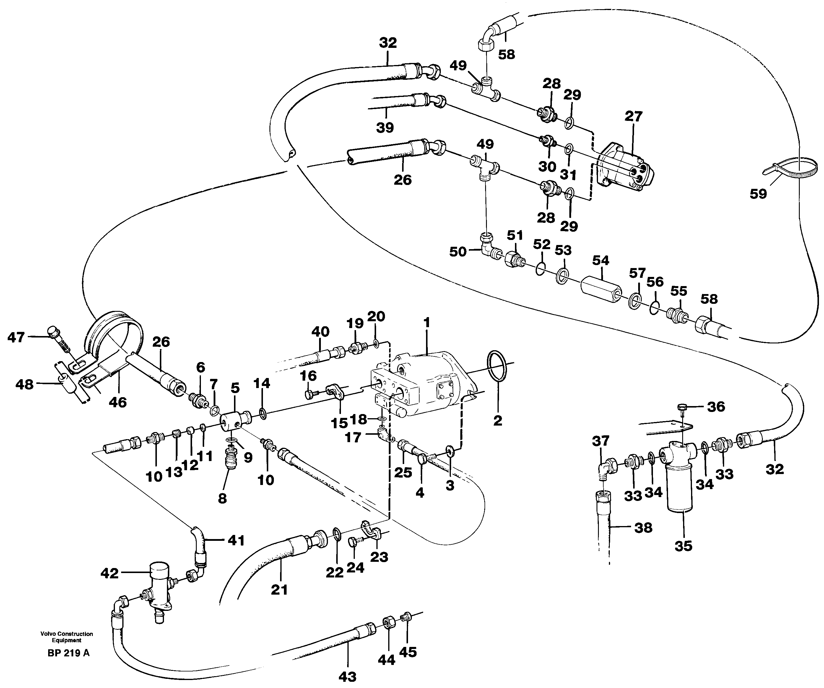 Схема запчастей Volvo A30C - 99370 Fan drive A30C