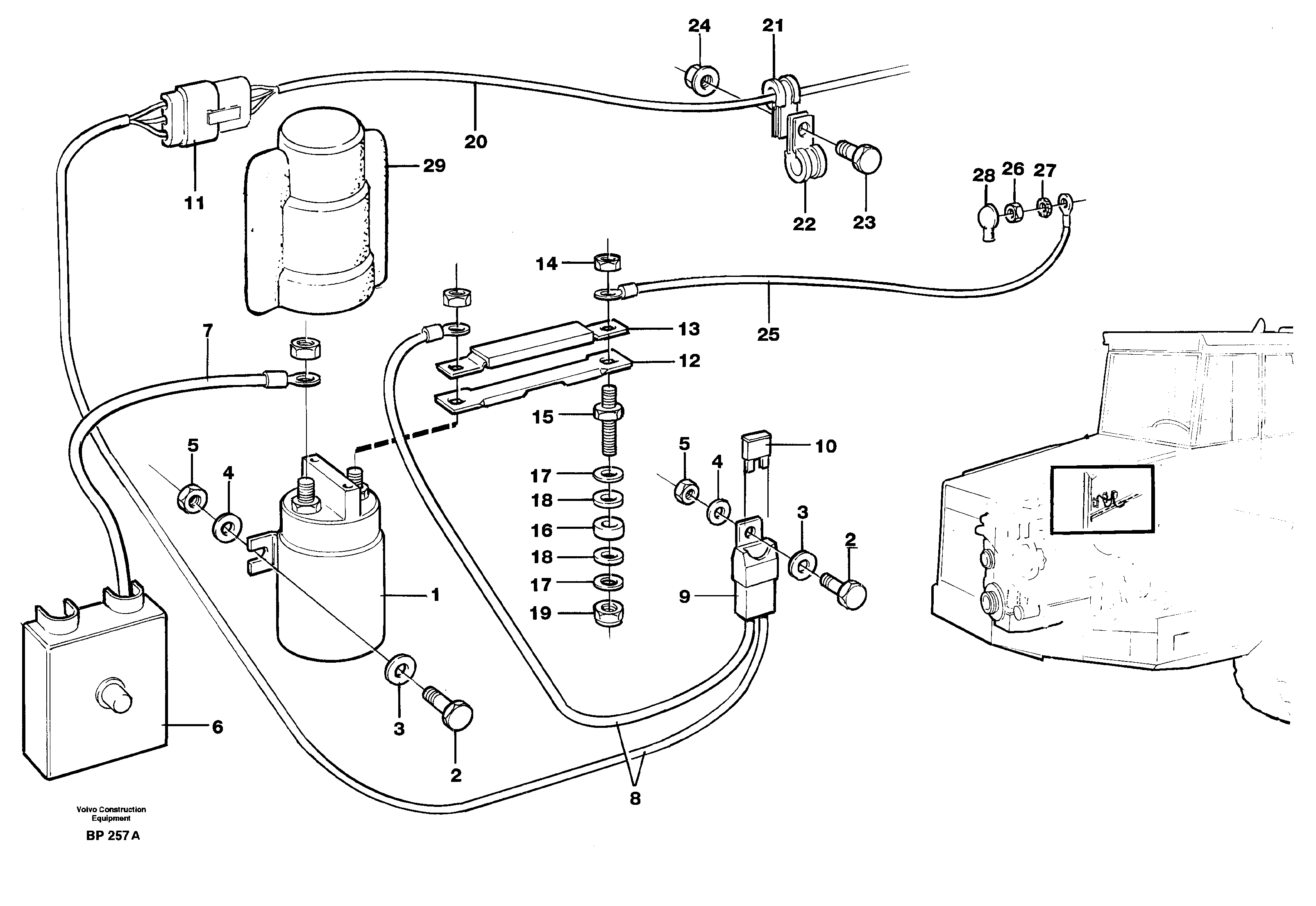 Схема запчастей Volvo A30C - 31545 Starter element, assembly A30C