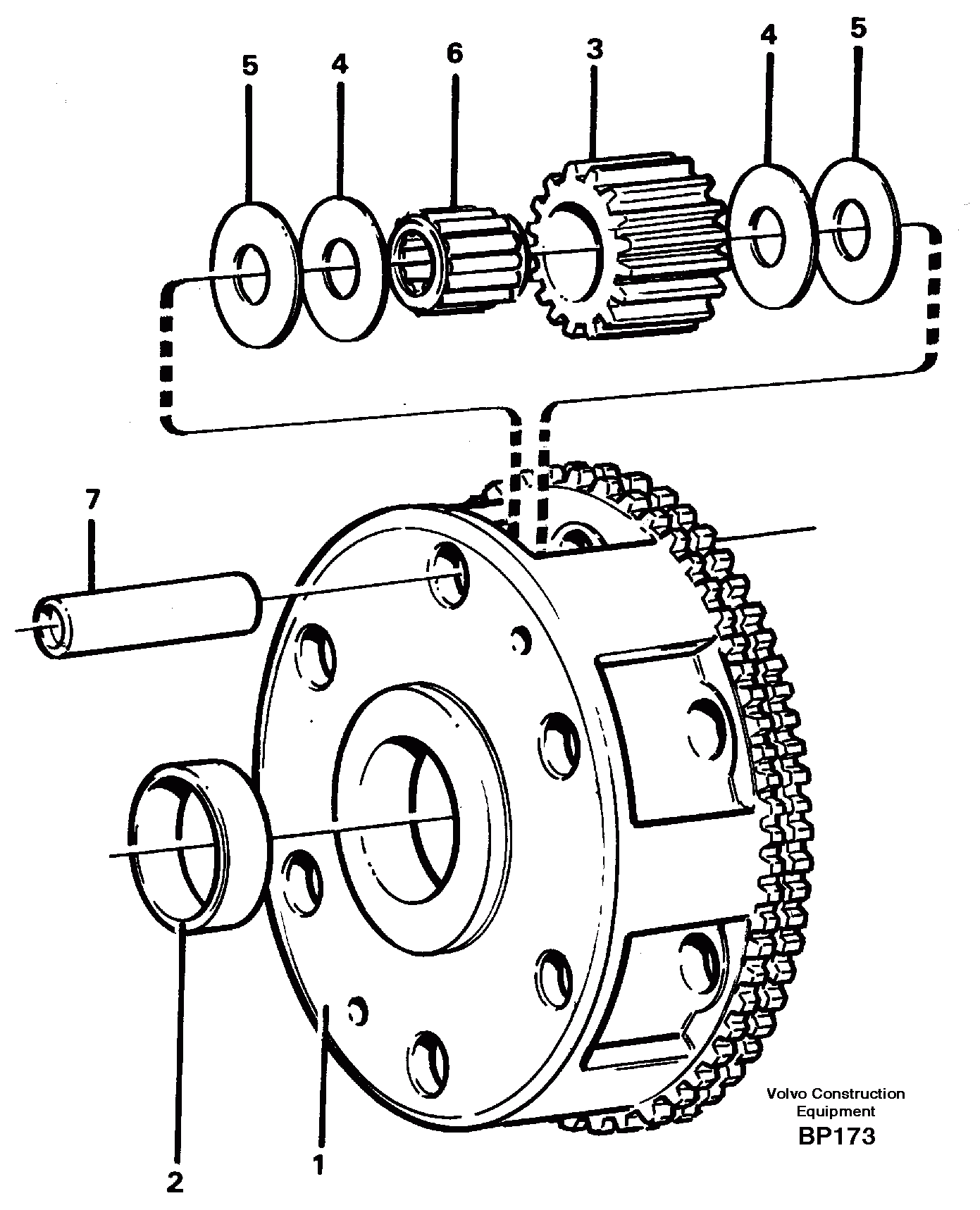 Схема запчастей Volvo A30C - 31068 Planet kit, stage 2 A30C