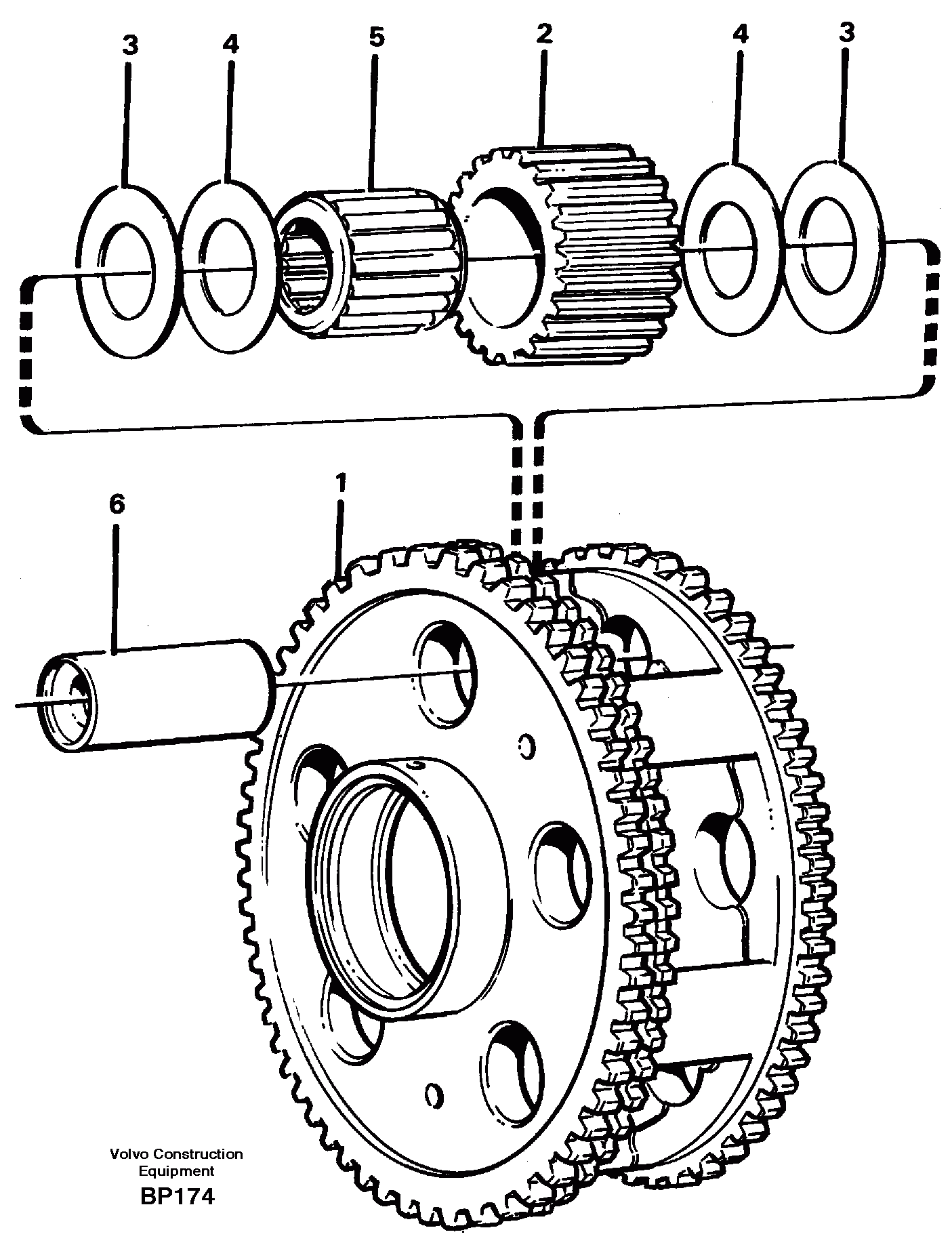 Схема запчастей Volvo A30C - 31069 Planet kit, stage 3 A30C
