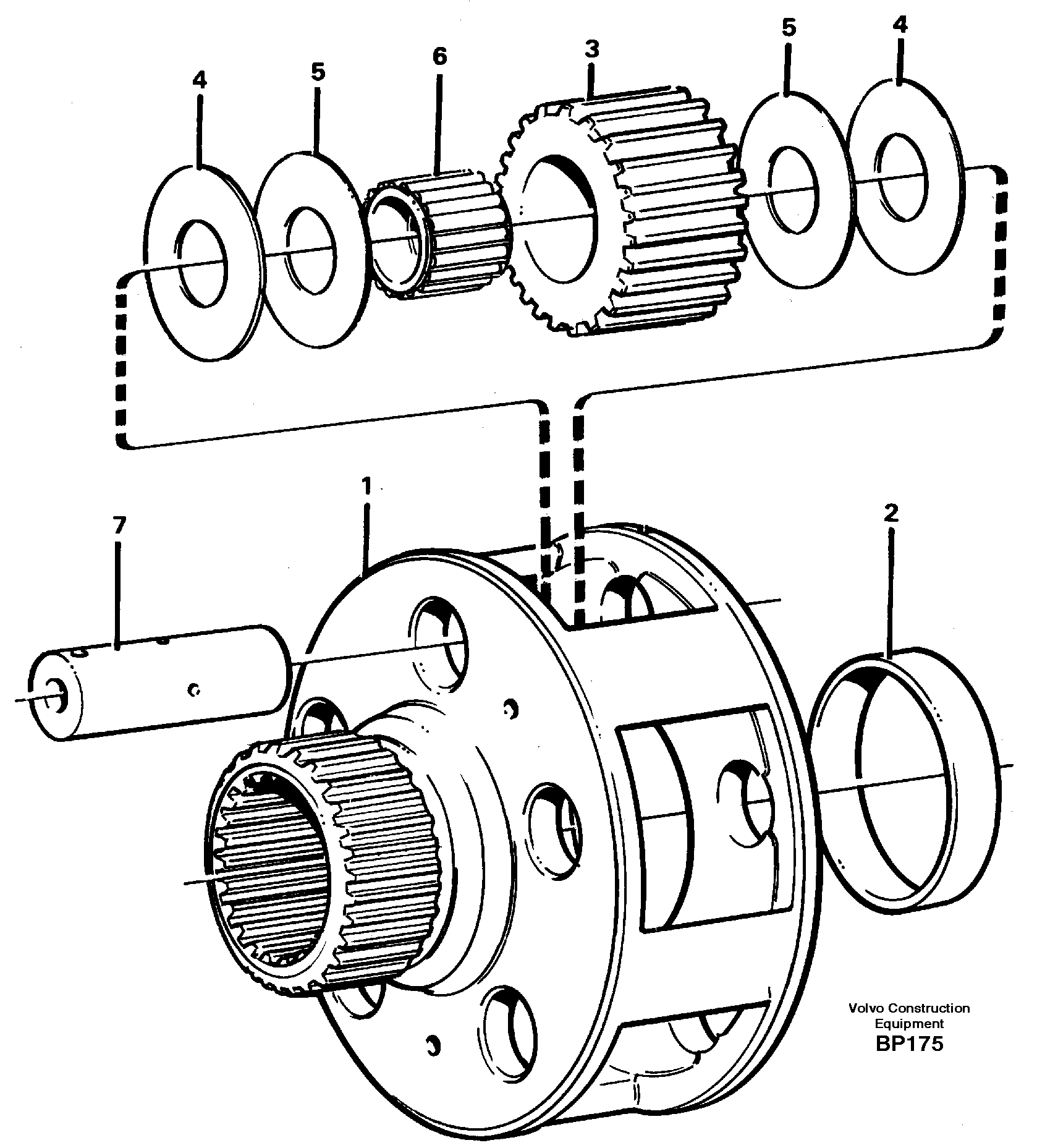 Схема запчастей Volvo A30C - 31070 Planet kit, stage 4 A30C