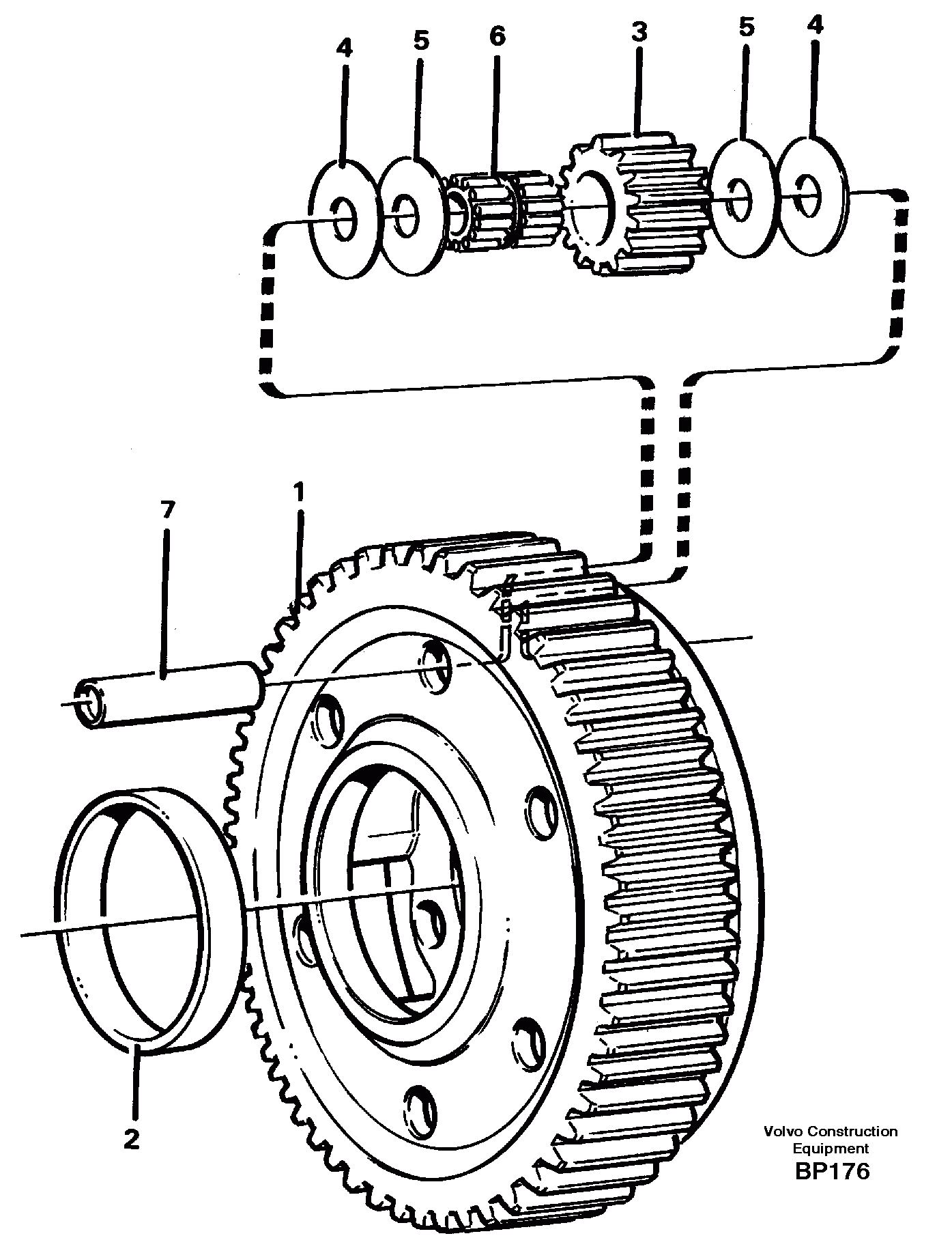 Схема запчастей Volvo A30C - 31956 Planet kit, stage 5 A30C