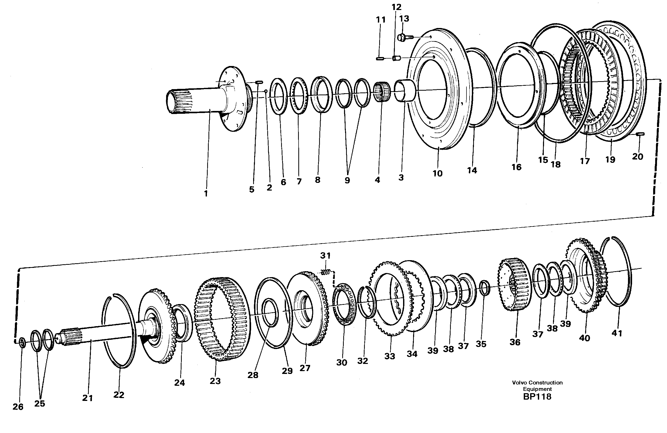 Схема запчастей Volvo A30C - 88239 Ретардер (тормоз-замедлитель) и муфта A30C