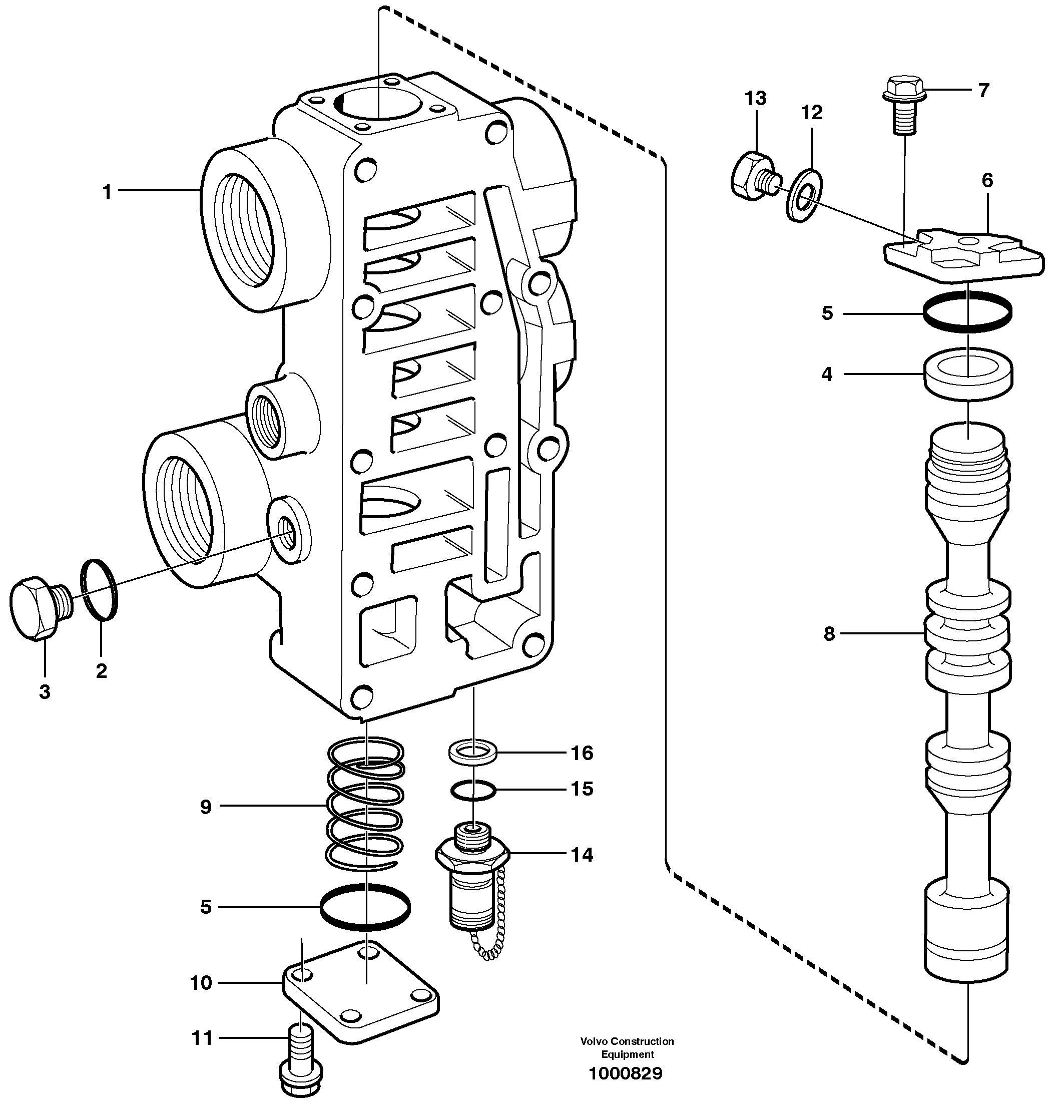 Схема запчастей Volvo A30C - 91668 Клапан ретардера (тормоза-замедлителя) A30C