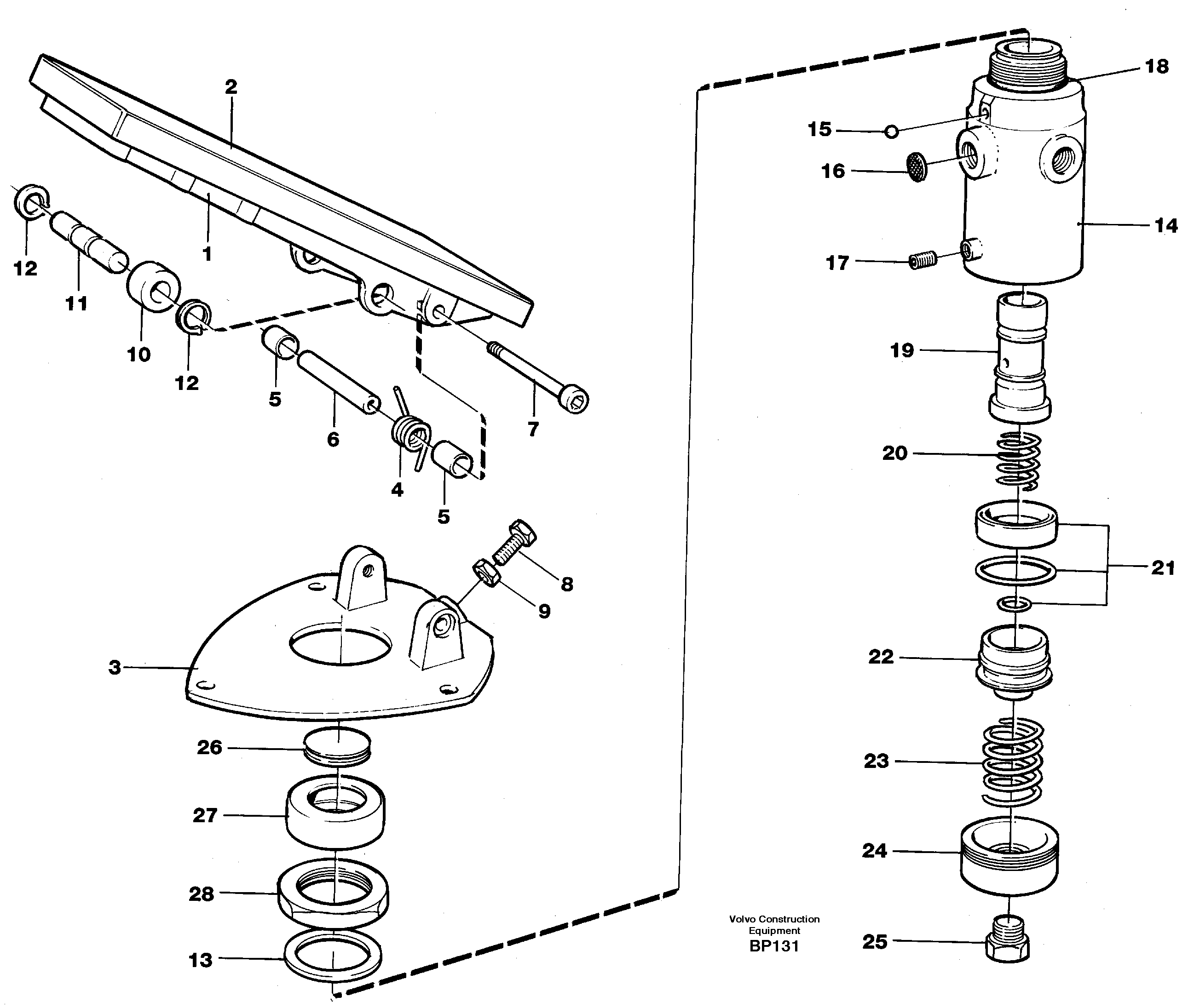Схема запчастей Volvo A30C - 35256 Педаль ретардера (тормоза-замедлителя) A30C