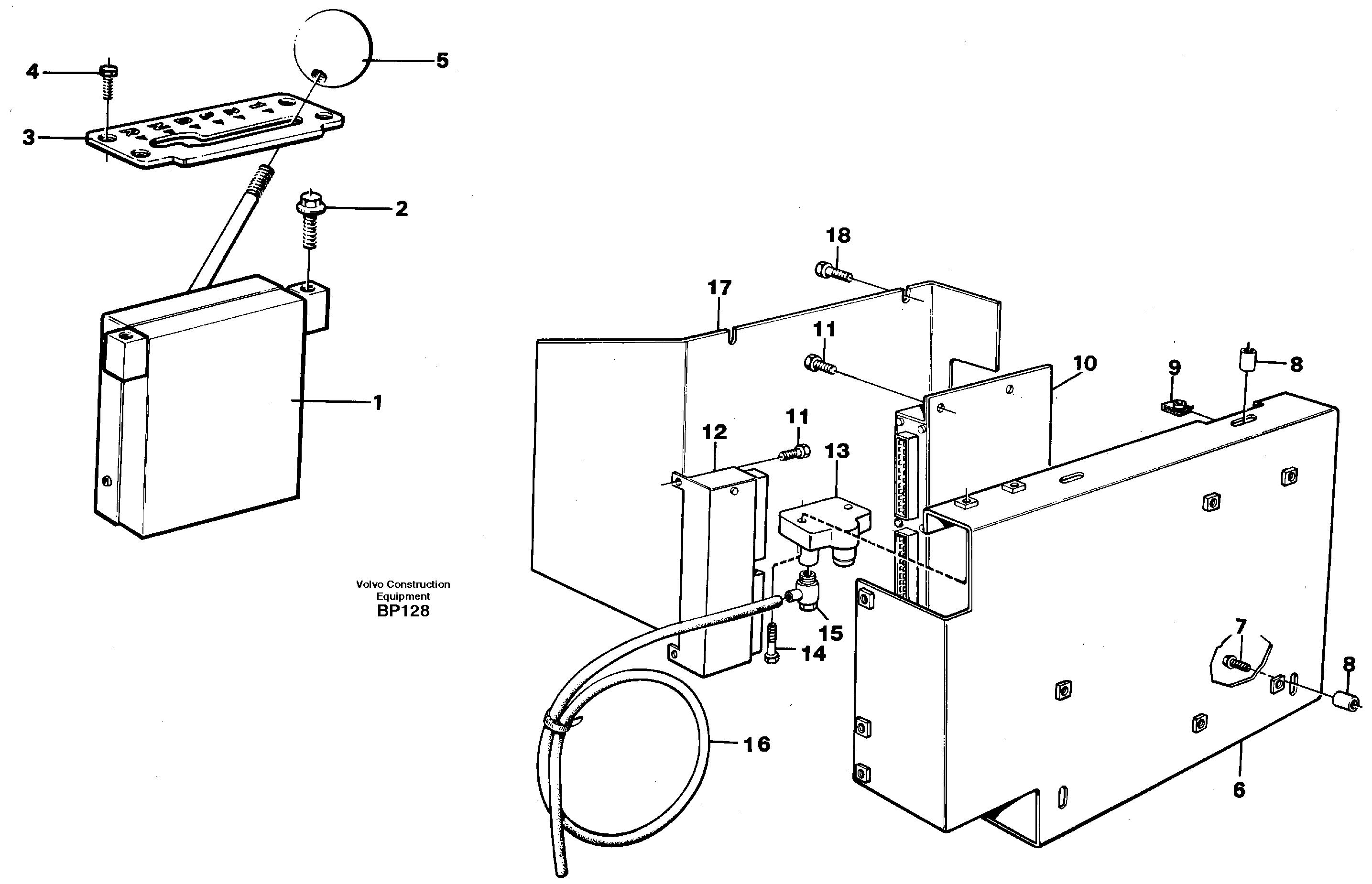 Схема запчастей Volvo A30C - 59378 Control system, gear shift control A30C