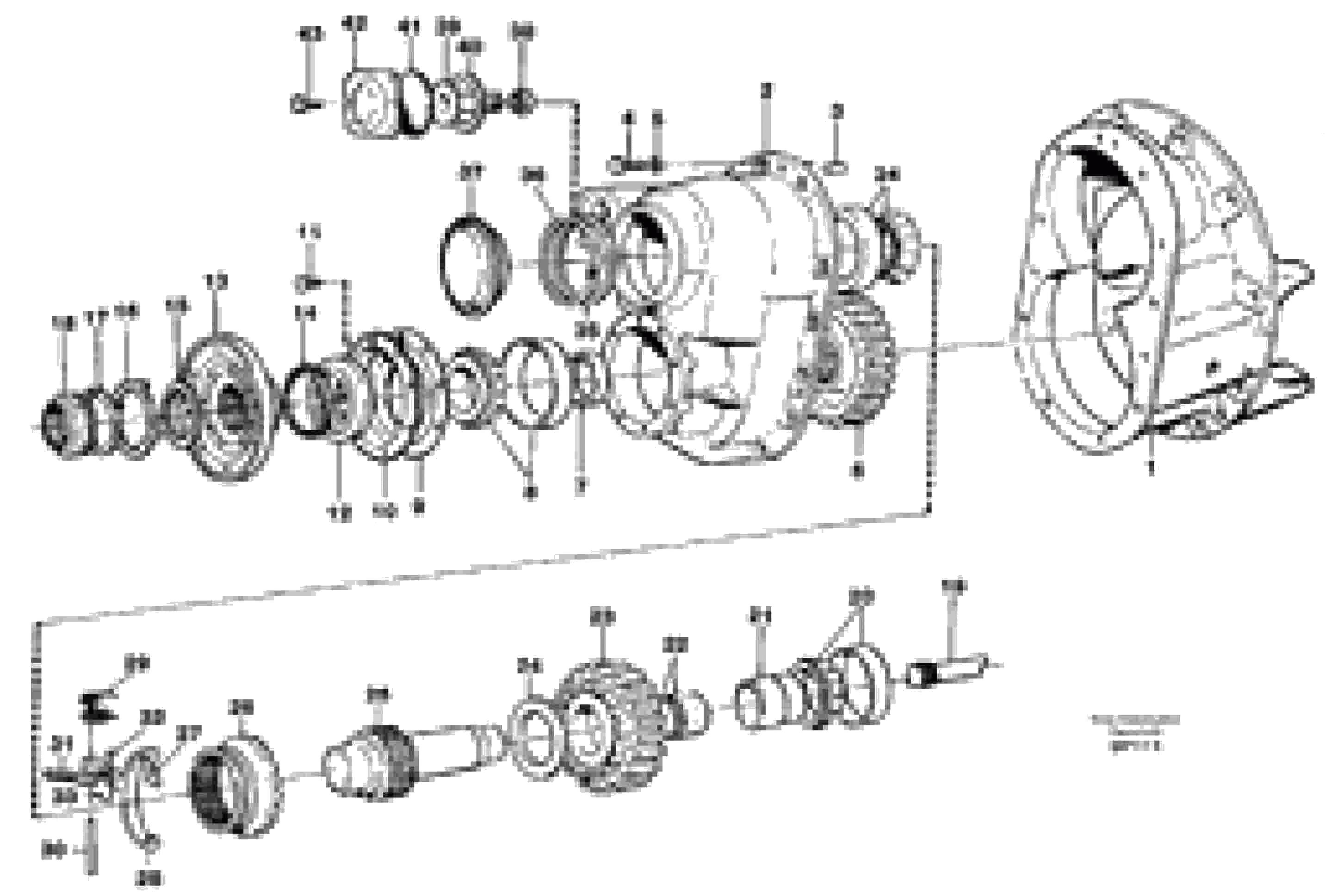 Схема запчастей Volvo A30C - 19028 Главная передача A30C