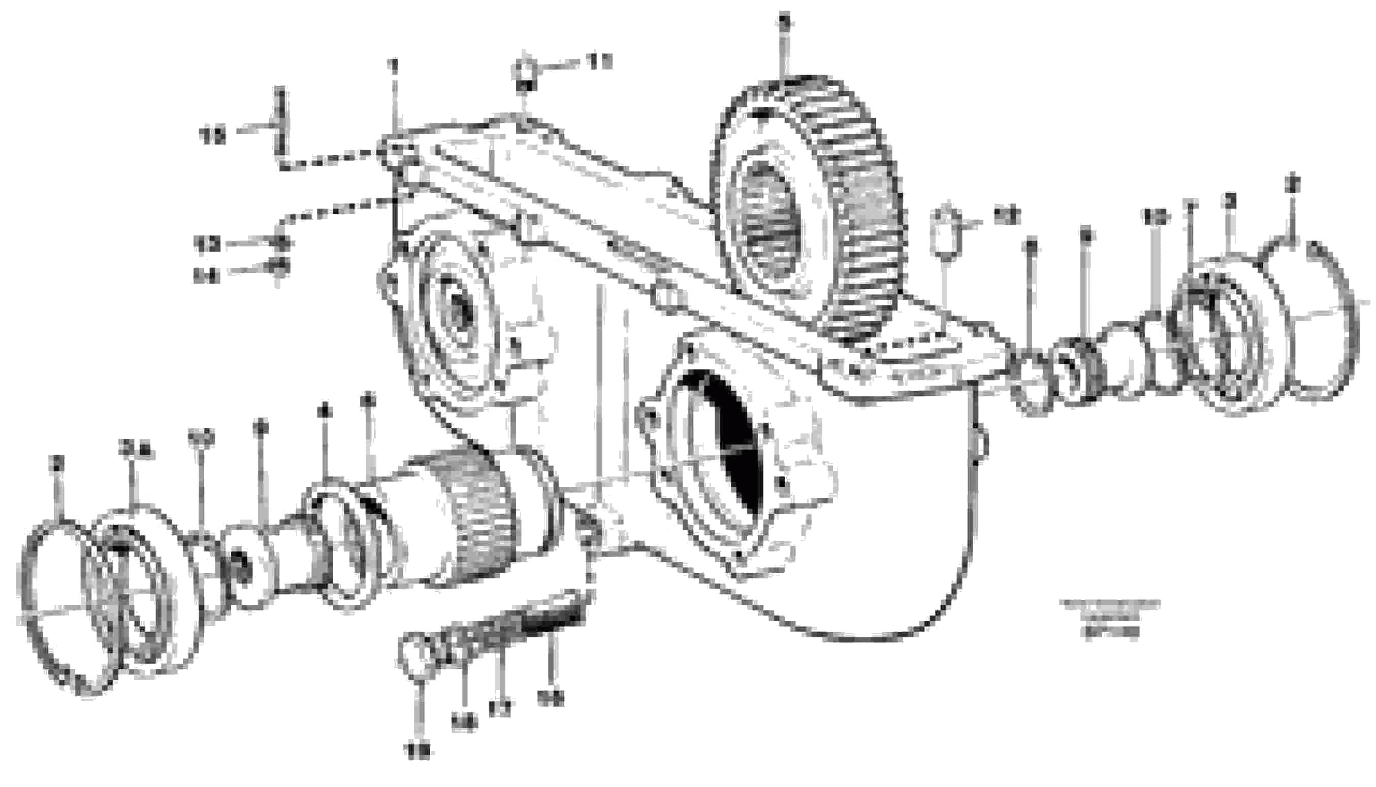 Схема запчастей Volvo A30C - 101007 Pump drive power take off A30C