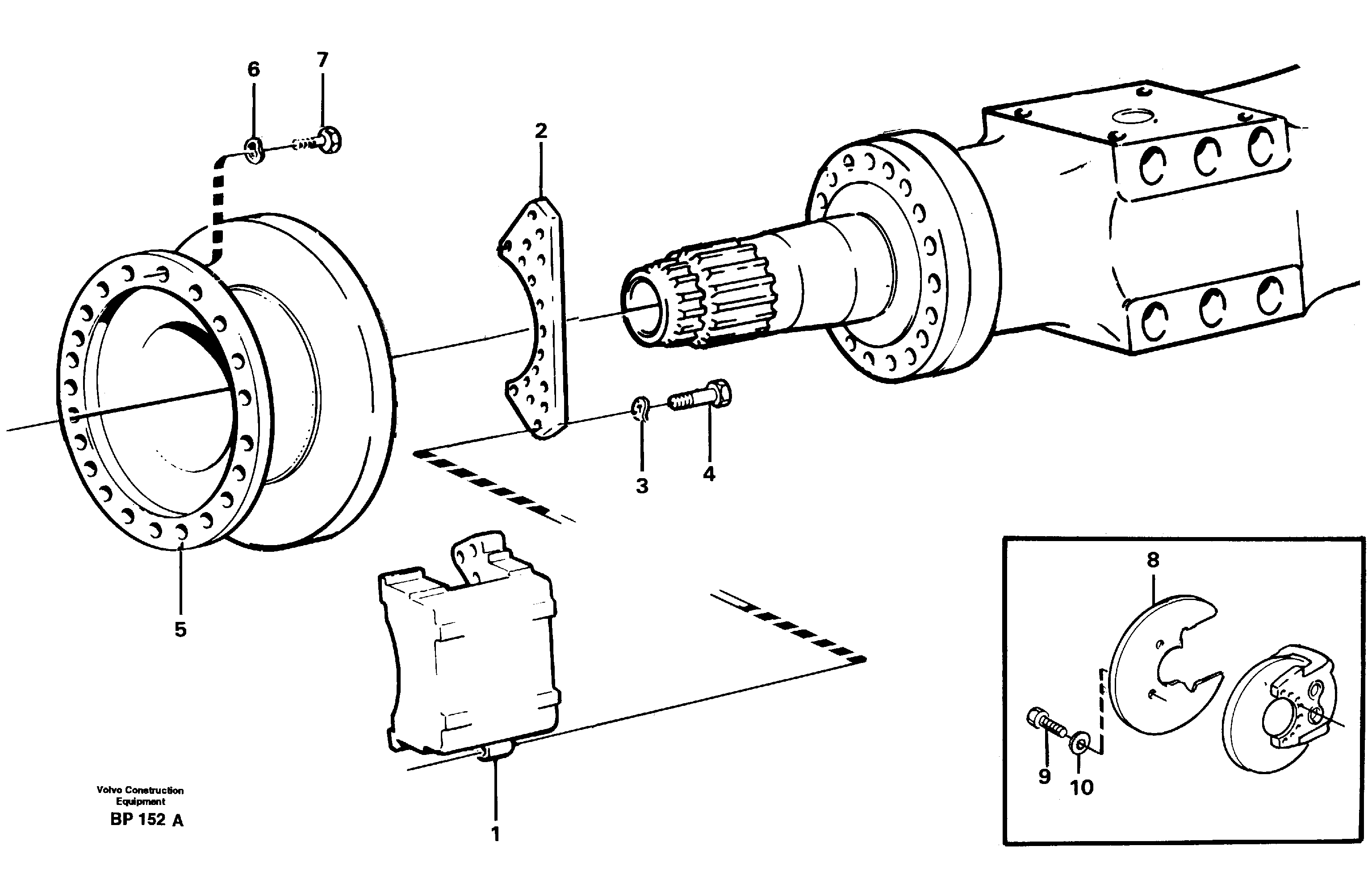 Схема запчастей Volvo A30C - 15897 Rear wheel brake, axle 1 A30C