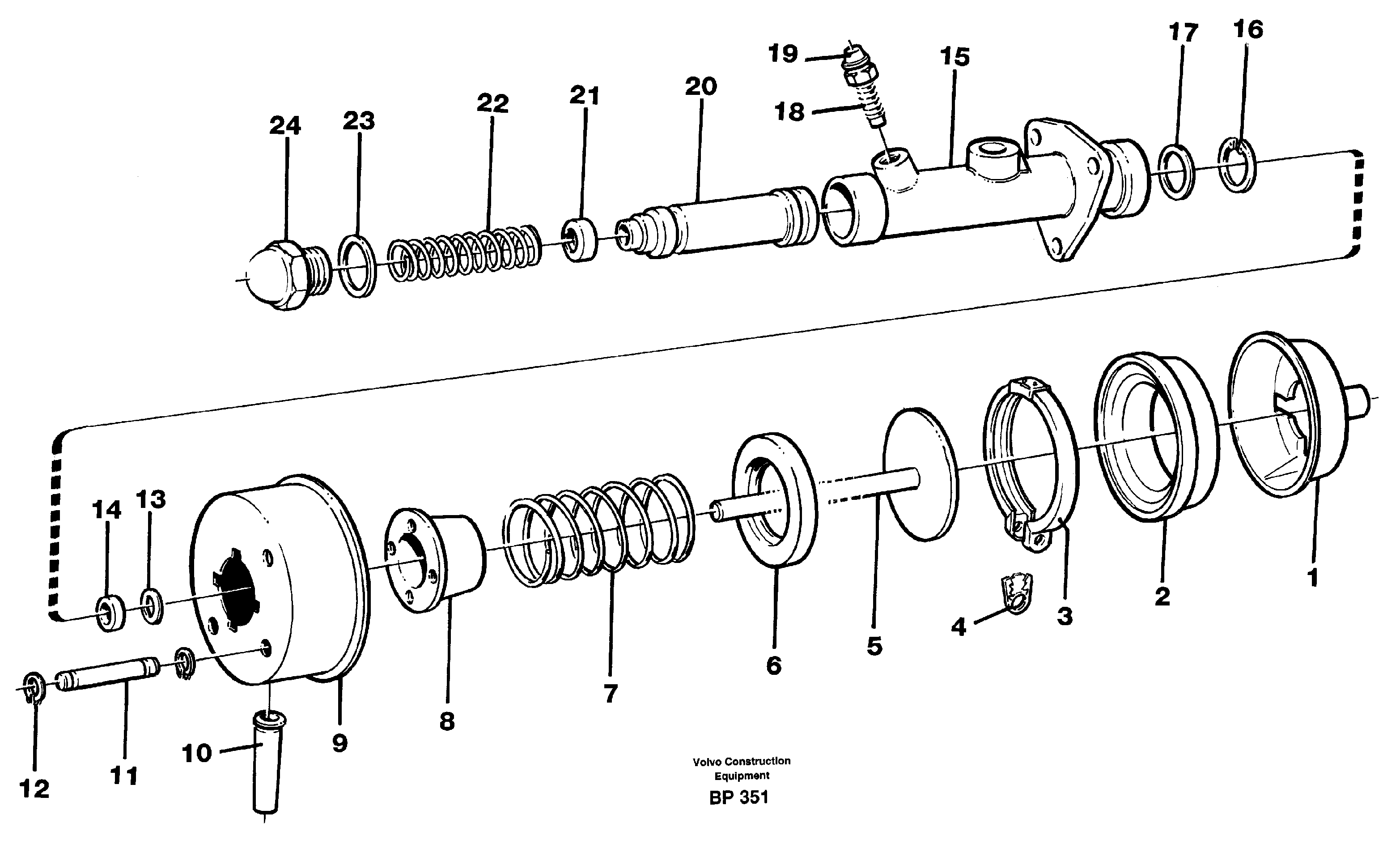 Схема запчастей Volvo A30C - 26460 Brake servo A30C