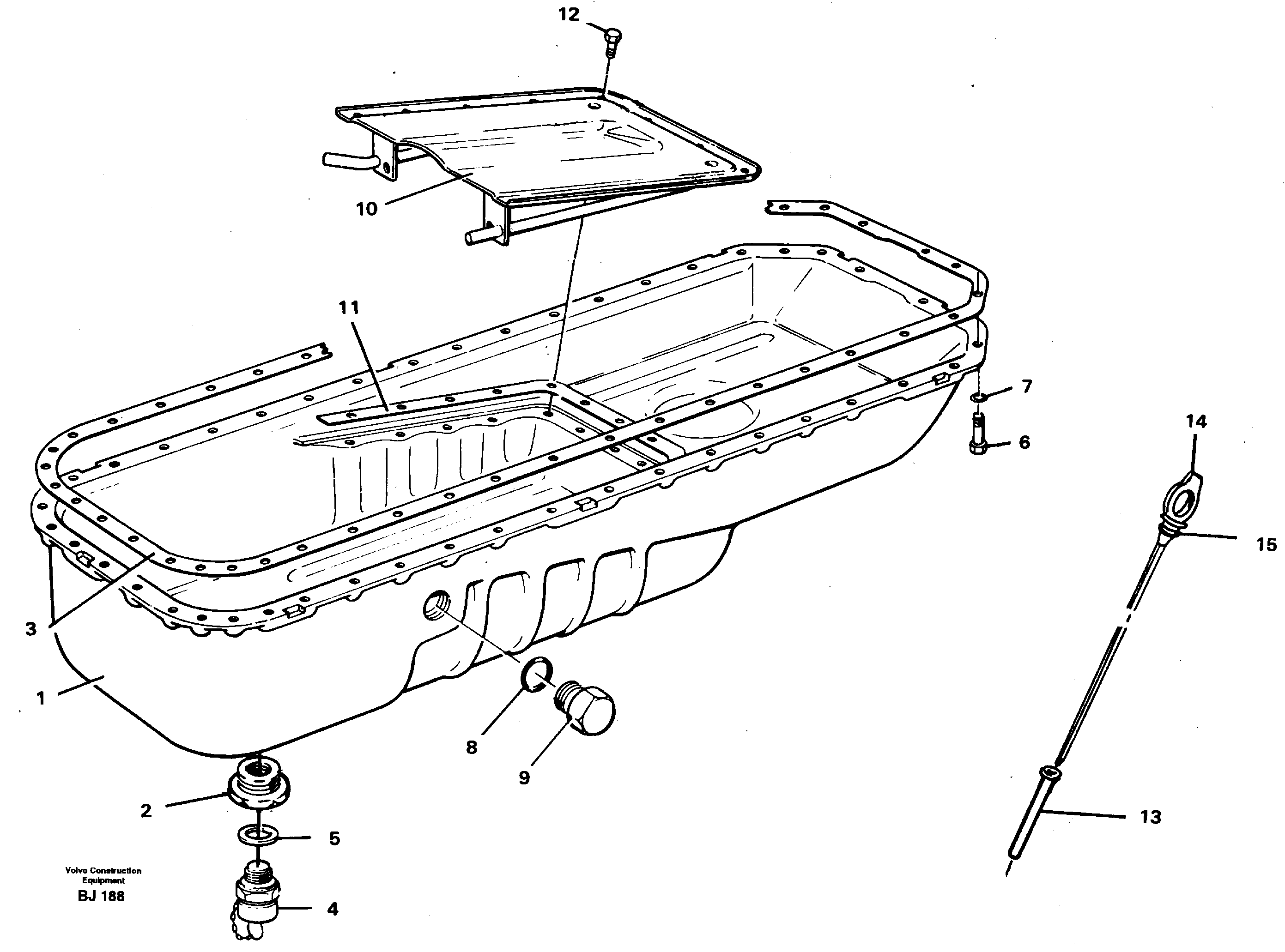 Схема запчастей Volvo A30C - 27941 Oil sump A30C VOLVO BM VOLVO BM A30C SER NO - 2320/- 2275, USA