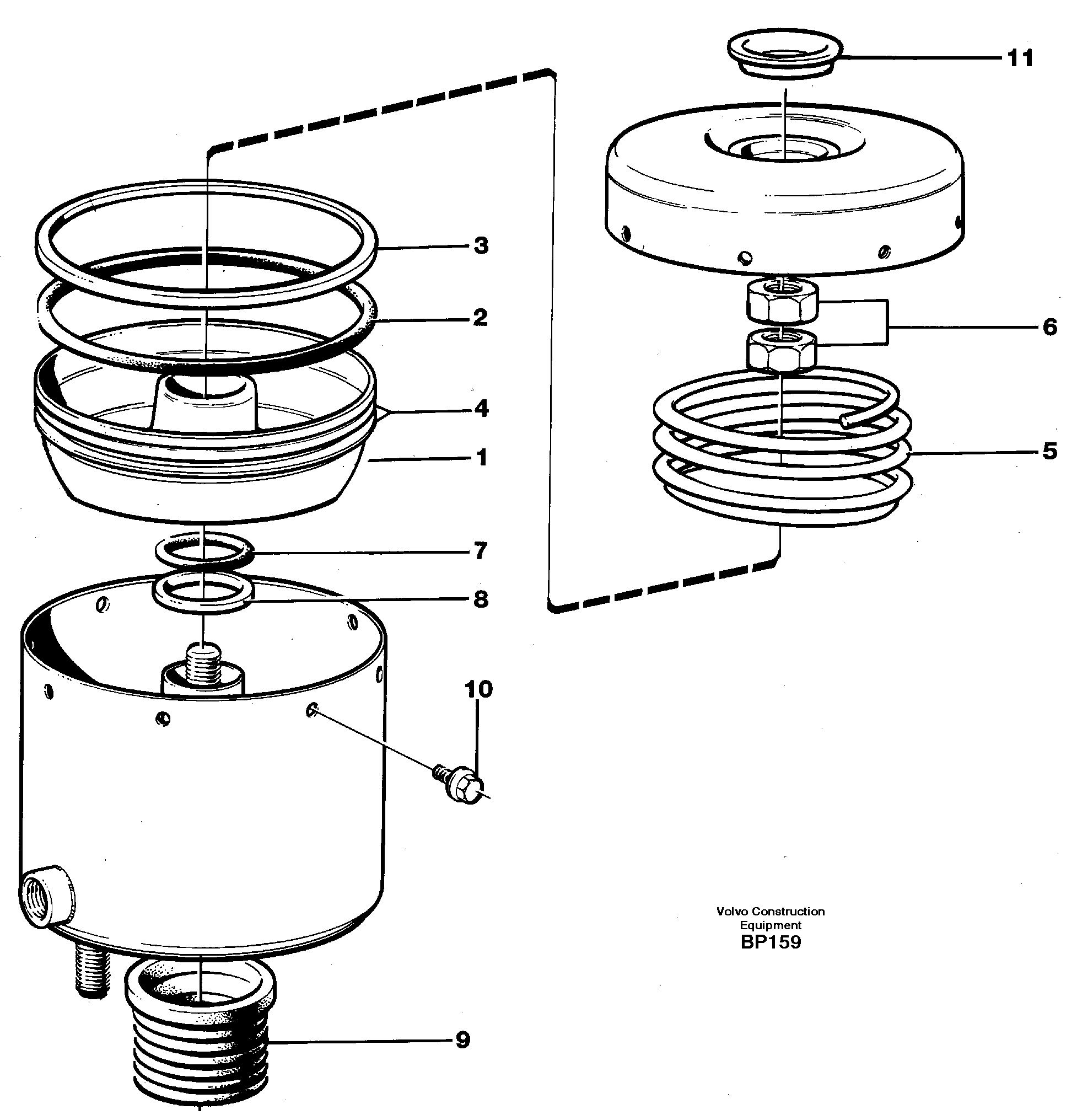 Схема запчастей Volvo A30C - 21249 Brake cylinder A30C