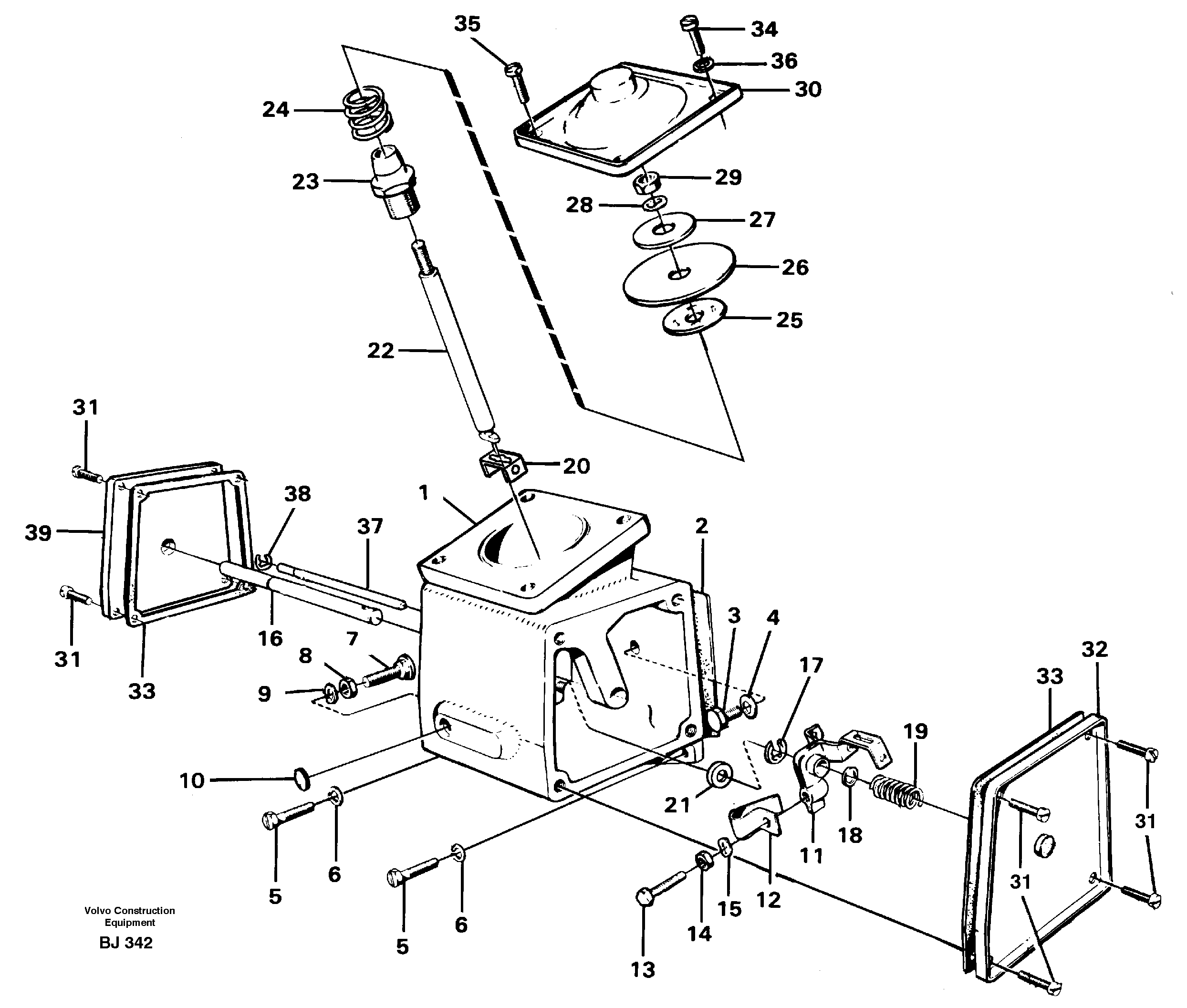Схема запчастей Volvo A30C - 10648 Smoke limiter, forward A30C VOLVO BM VOLVO BM A30C SER NO - 2320/- 2275, USA