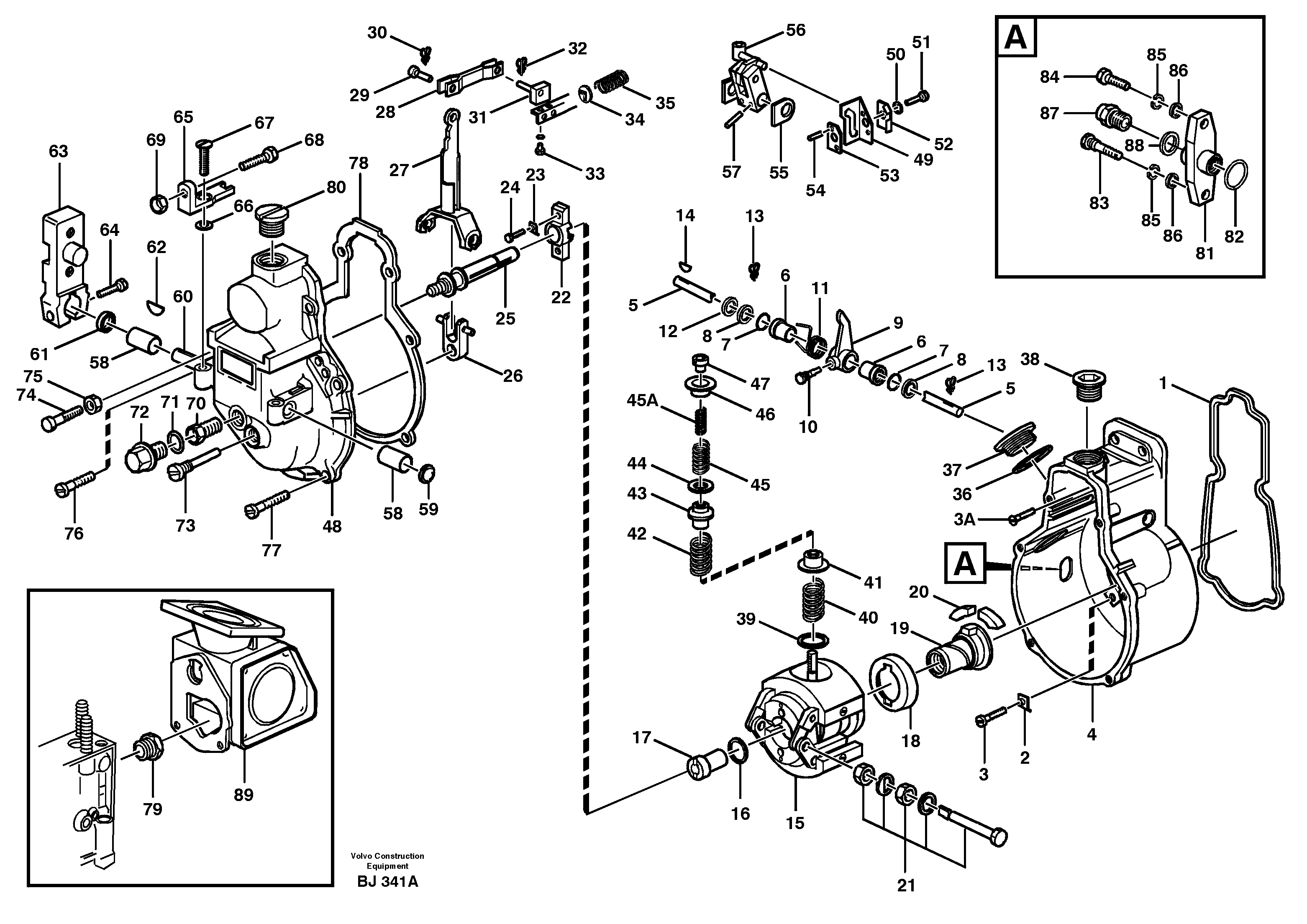 Схема запчастей Volvo A30C - 59805 Centrifugal governor A30C VOLVO BM VOLVO BM A30C SER NO - 2320/- 2275, USA